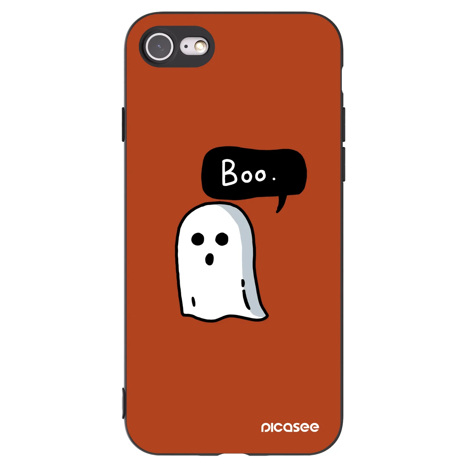 Picasee crna silikonska maskica za Apple iPhone 8 - Boo
