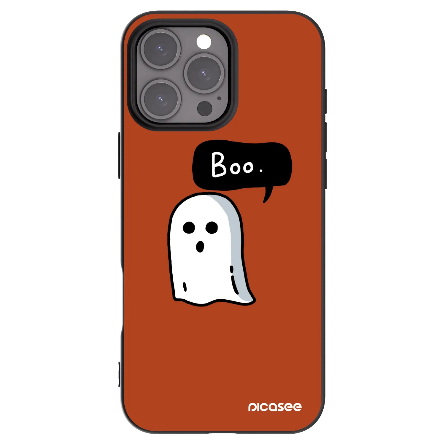 Picasee crna silikonska maskica za Apple iPhone 16 Pro Max - Boo