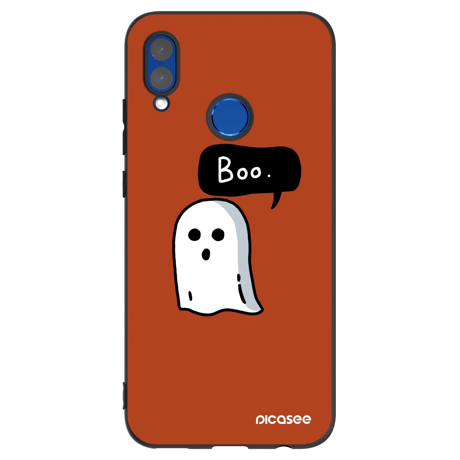 Picasee crna silikonska maskica za Honor 10 Lite - Boo