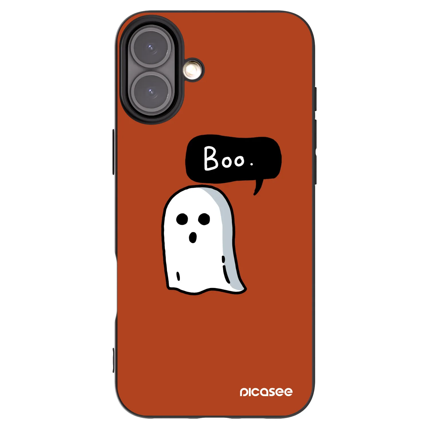 Picasee crna silikonska maskica za Apple iPhone 16 Plus - Boo