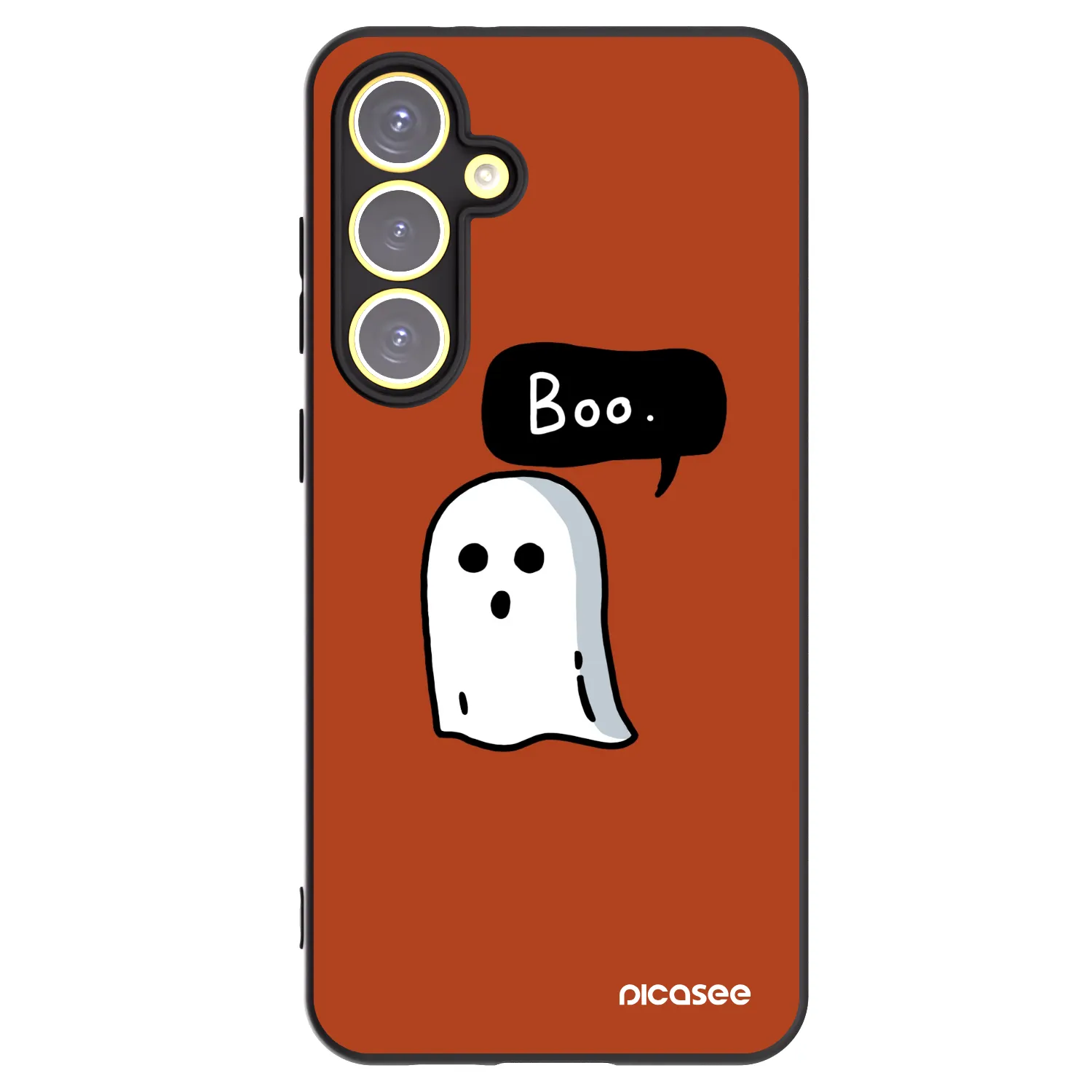 Picasee crna silikonska maskica za Samsung Galaxy S24 FE S721B - Boo