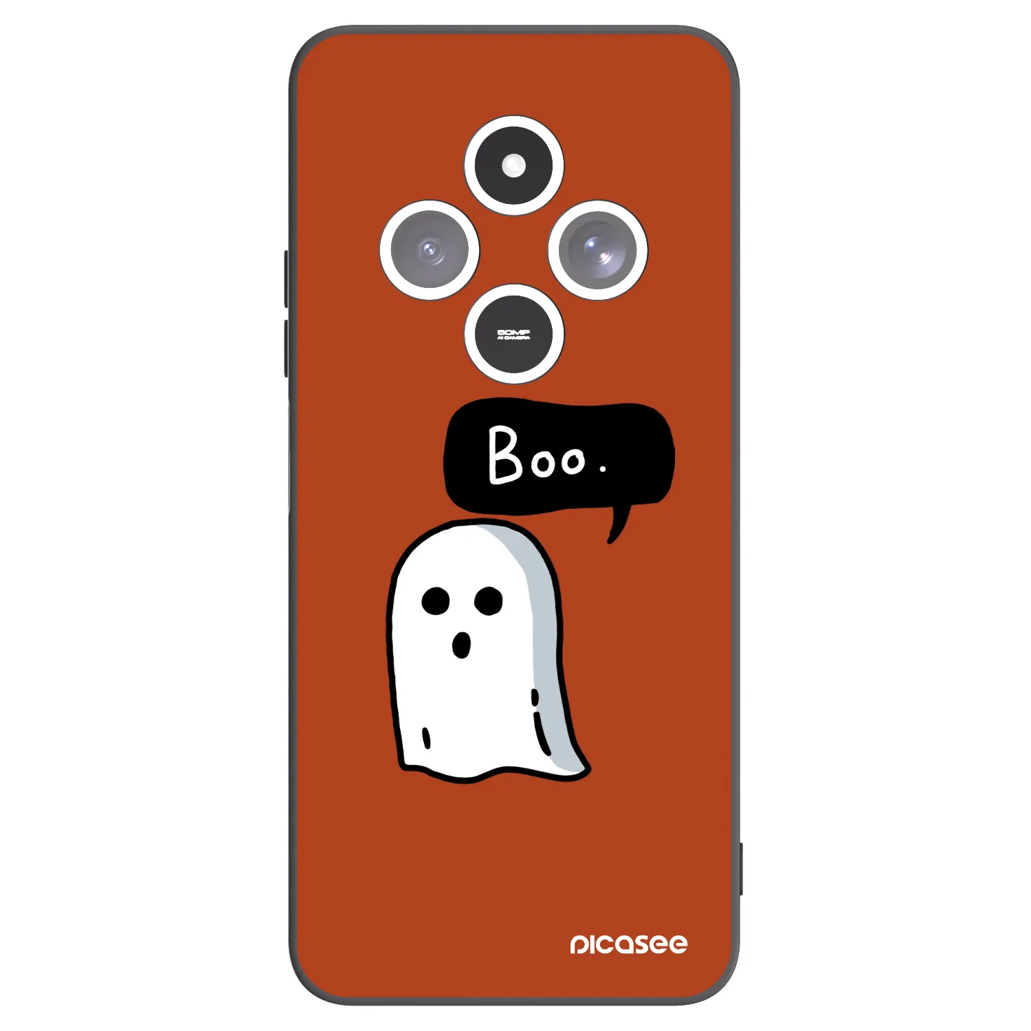 Picasee crna silikonska maskica za Xiaomi Redmi 14C - Boo