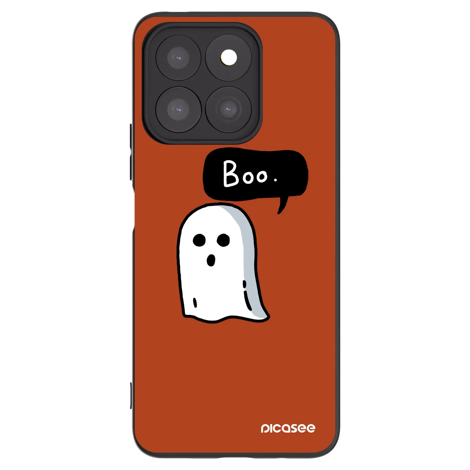 Picasee crna silikonska maskica za Honor X8c - Boo