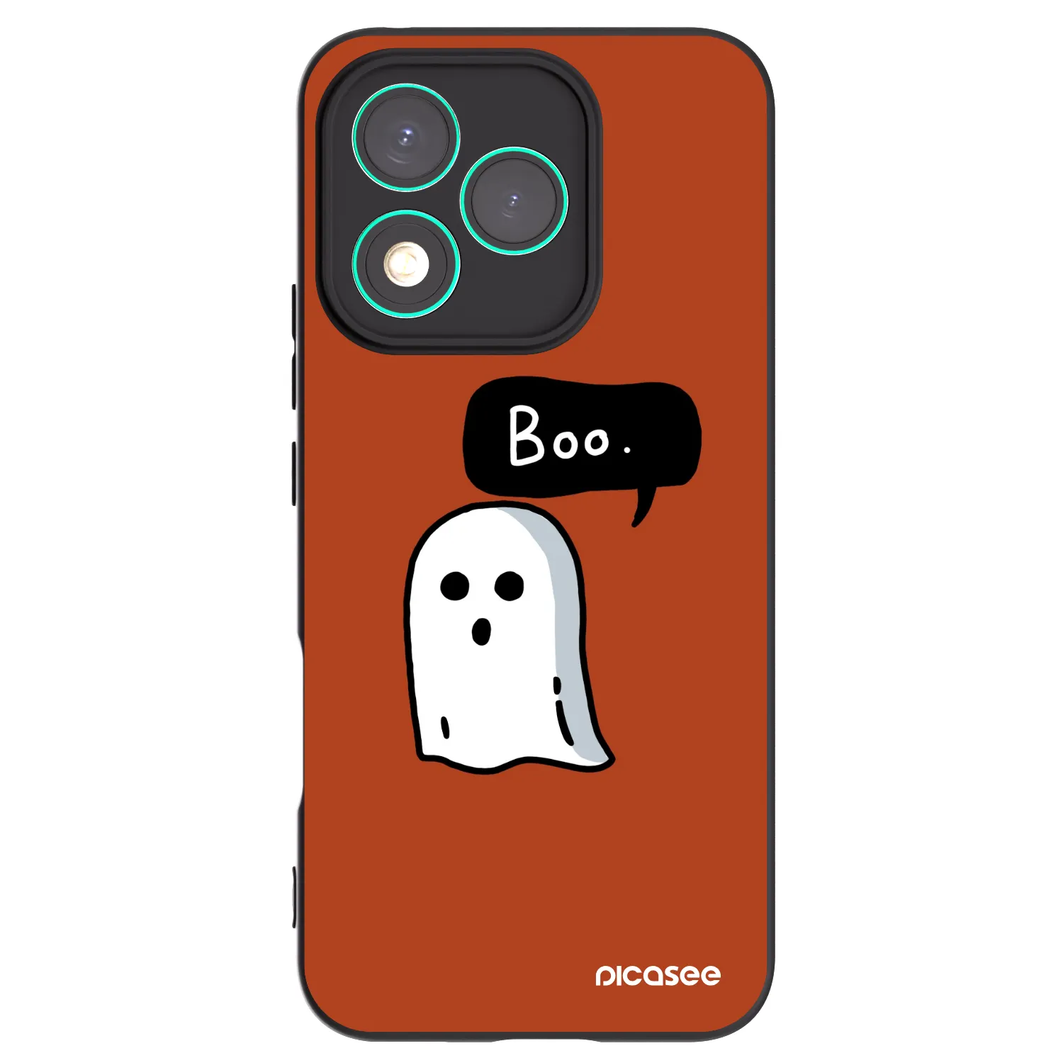 Picasee crna silikonska maskica za Honor 400 Lite 5G - Boo