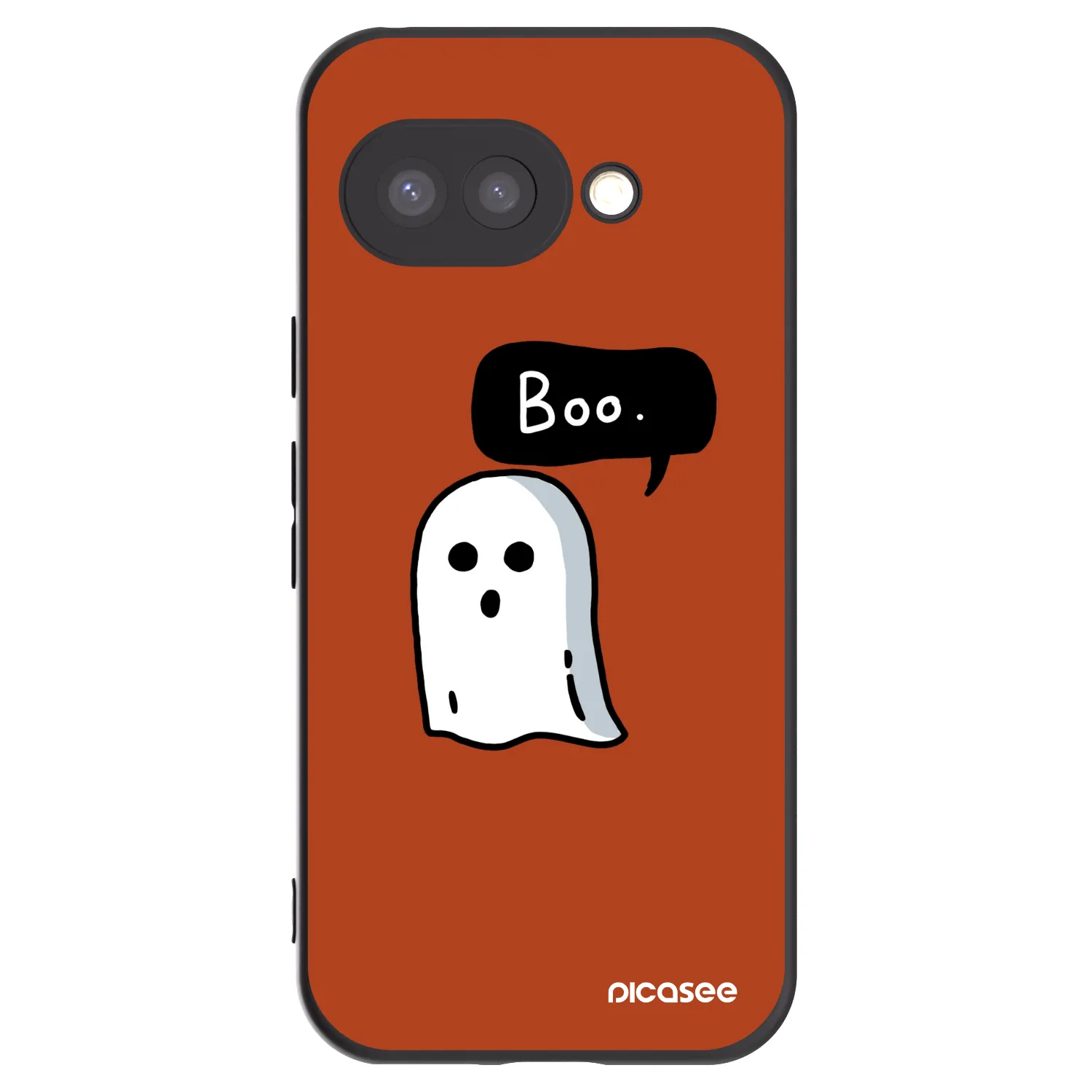 Picasee crna silikonska maskica za Google Pixel 9a - Boo