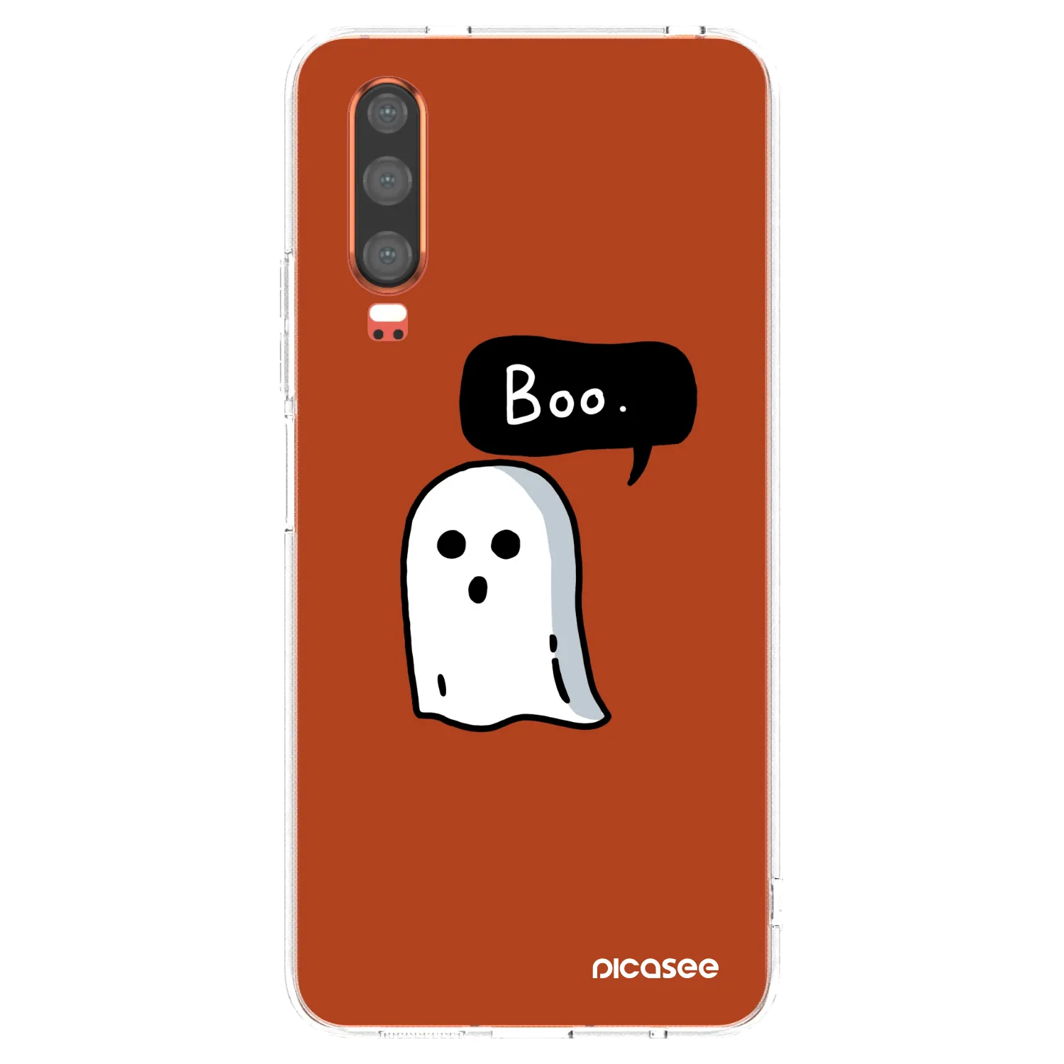 Picasee silikonska prozirna maskica za Huawei P30 - Boo