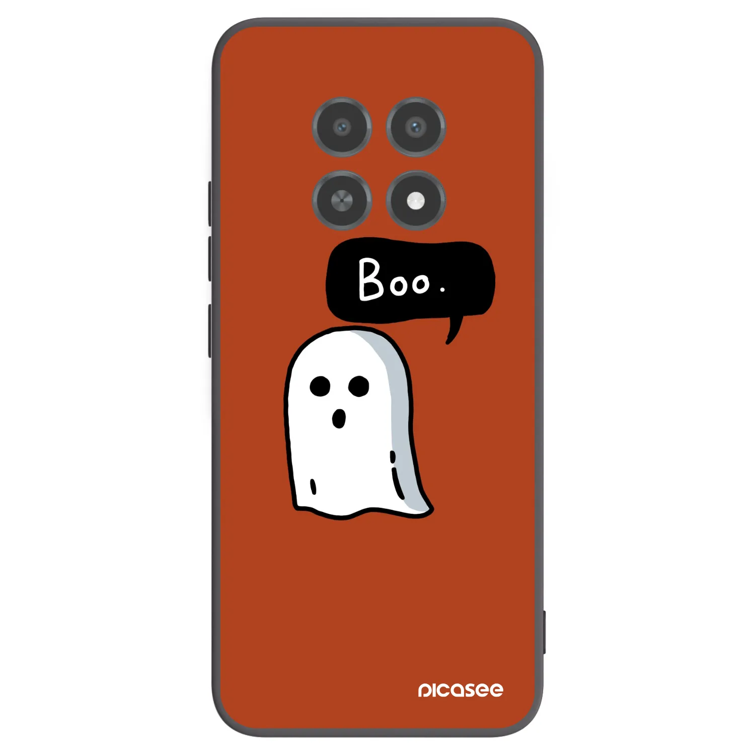 Picasee crna silikonska maskica za Realme 12X - Boo