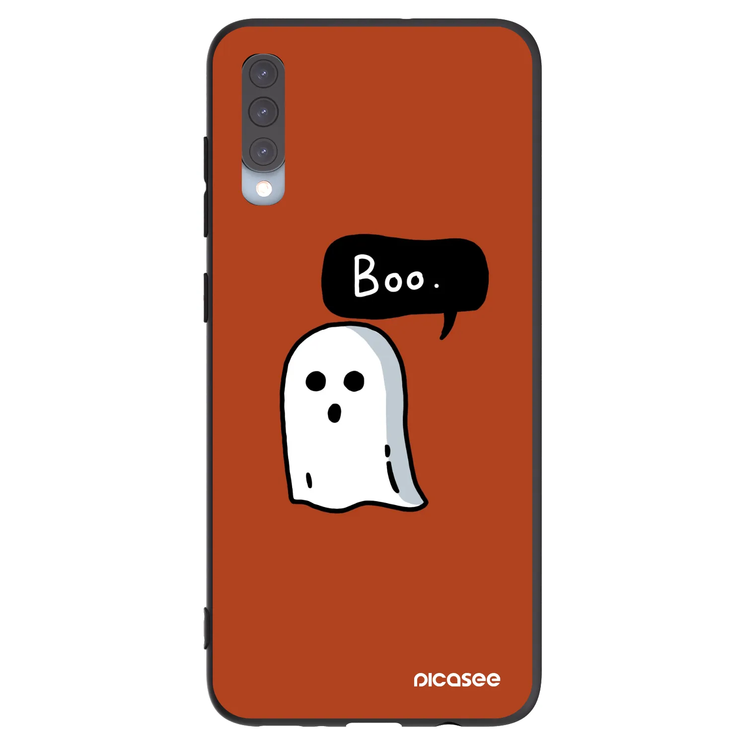 Picasee crna silikonska maskica za Samsung Galaxy A70 A705F - Boo