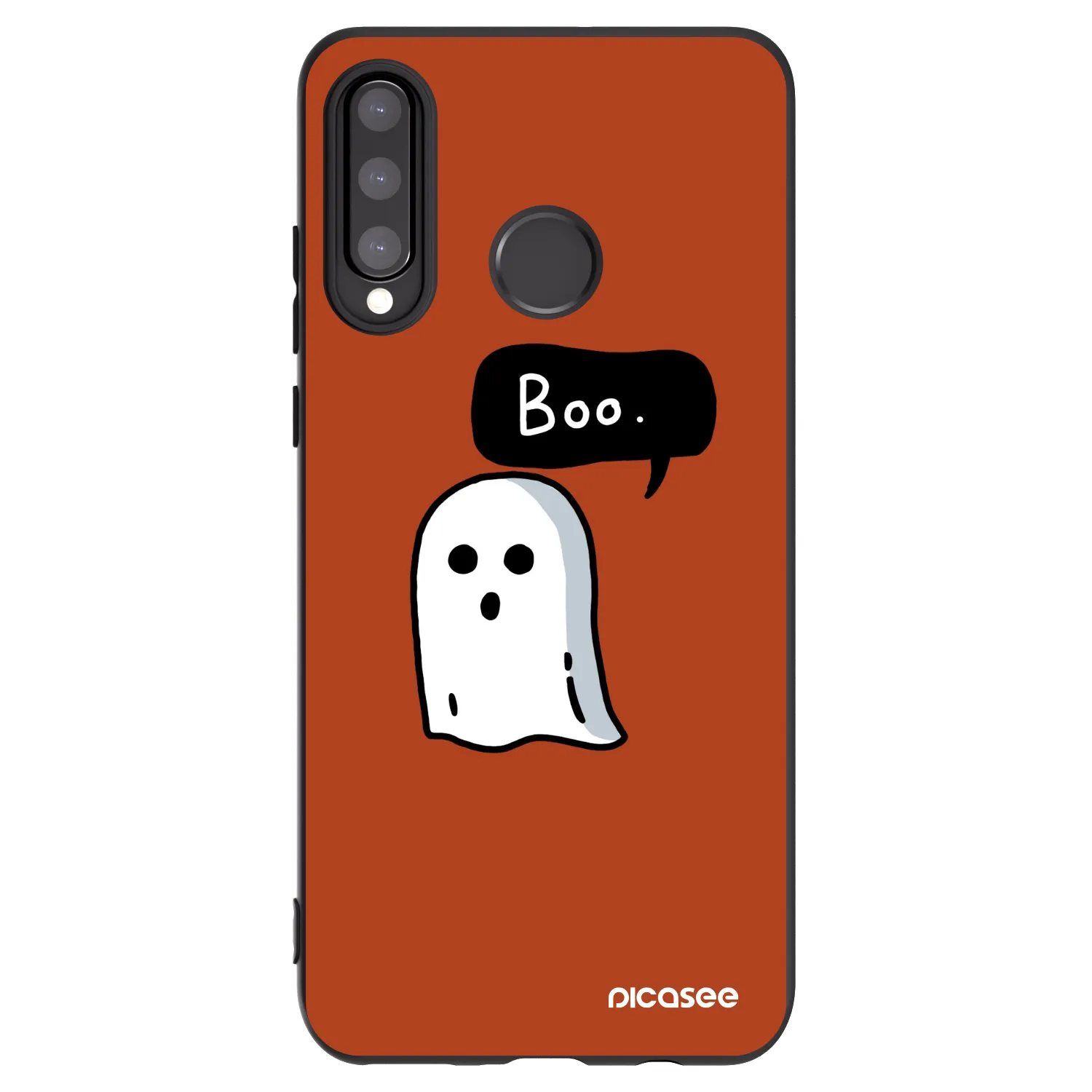 Picasee crna silikonska maskica za Huawei P30 Lite - Boo