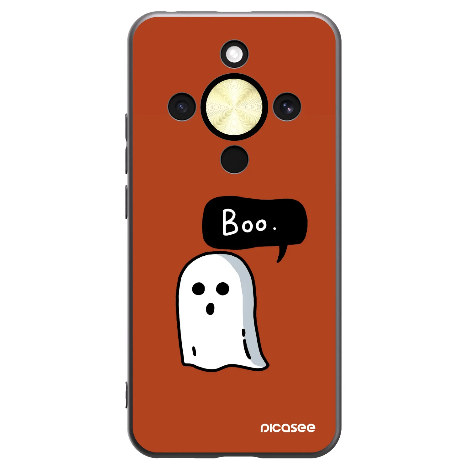 Picasee crna silikonska maskica za Honor Magic8 Lite 5G - Boo