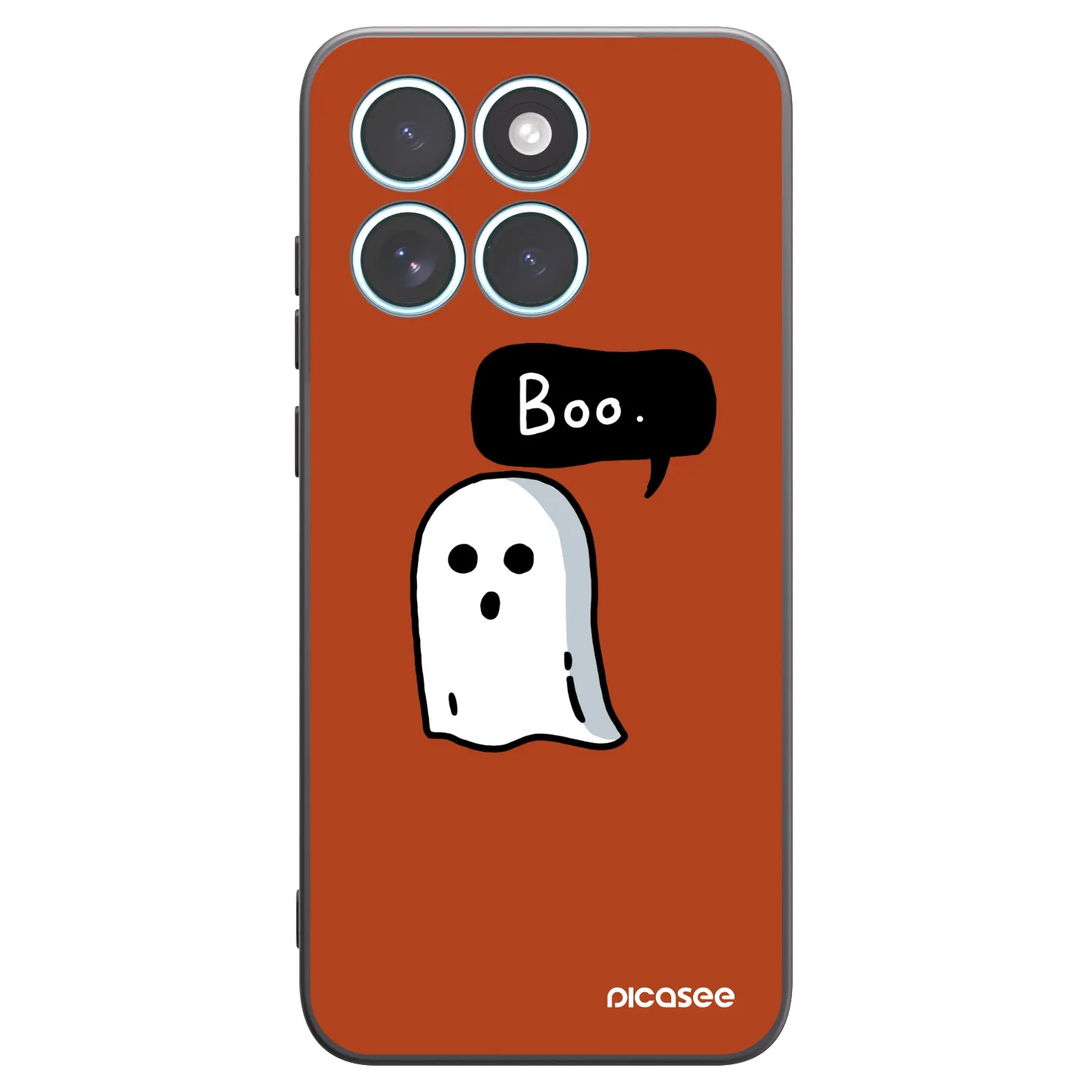 Picasee crna silikonska maskica za Motorola Edge 70 Fusion - Boo