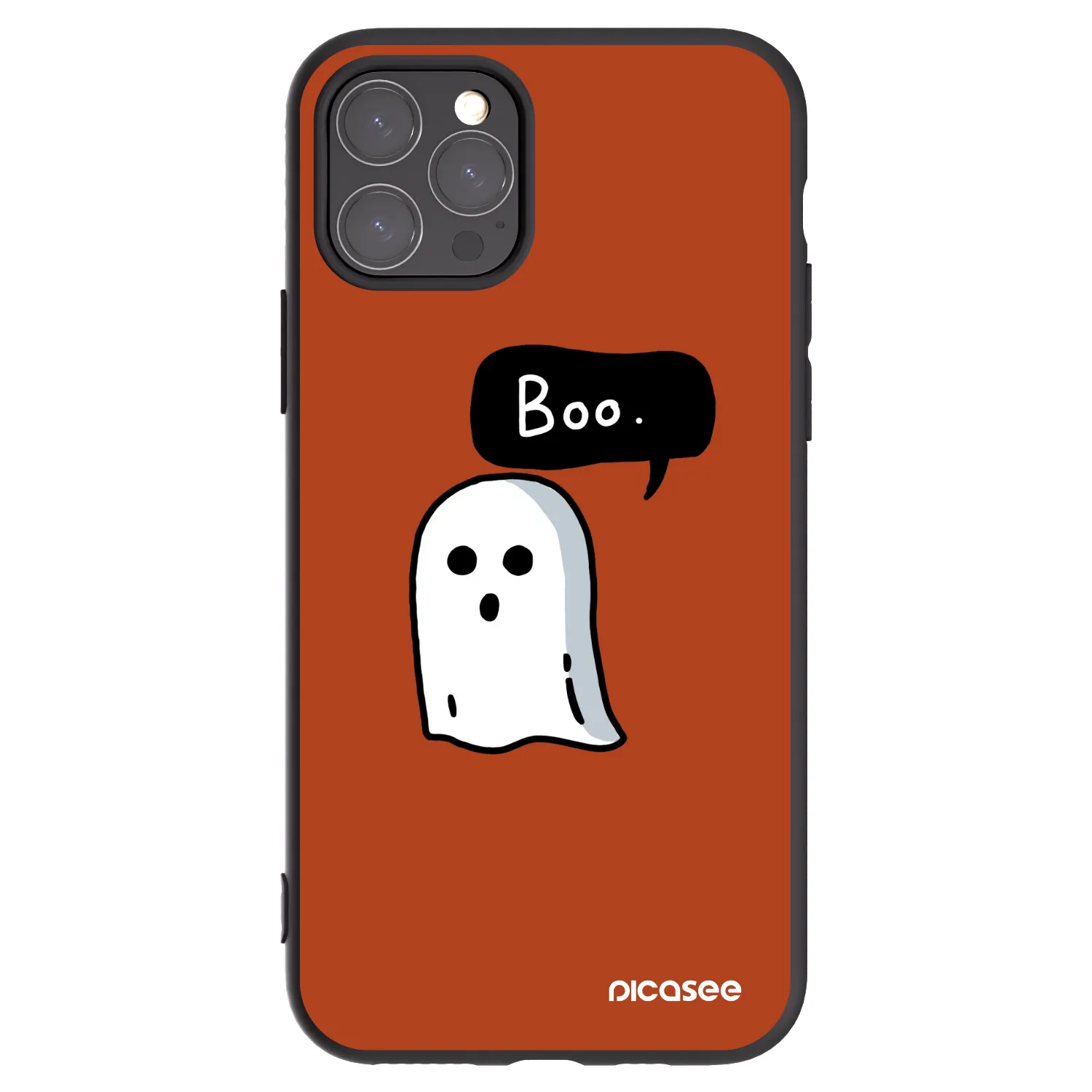 Picasee crna silikonska maskica za Apple iPhone 11 Pro - Boo