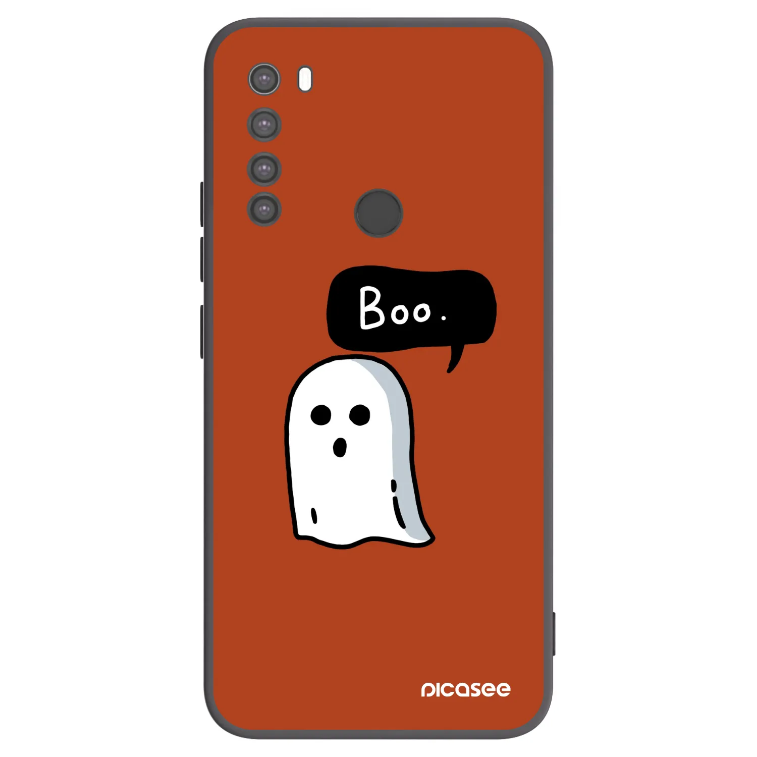 Picasee crna silikonska maskica za Xiaomi Redmi Note 8 - Boo