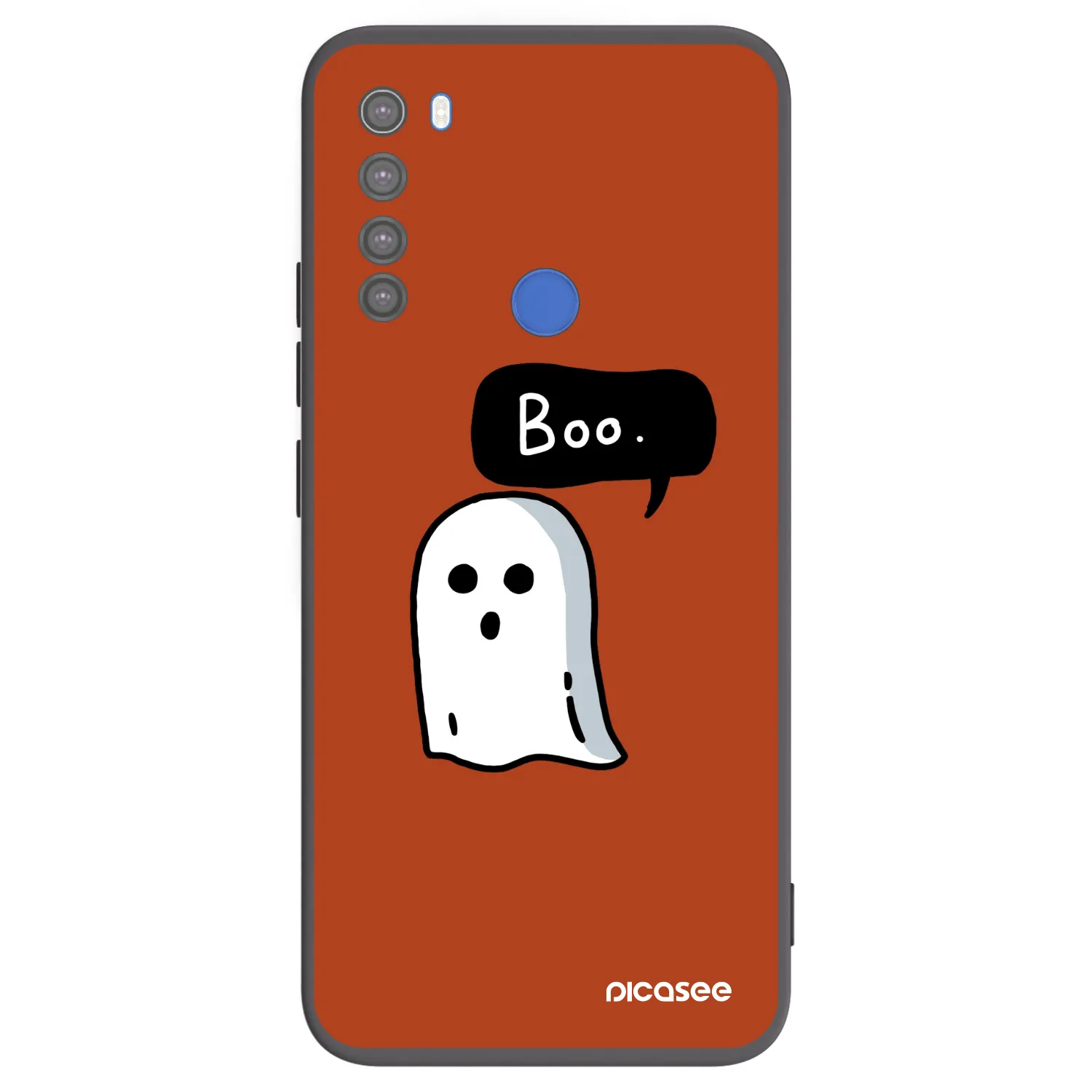 Picasee crna silikonska maskica za Xiaomi Redmi Note 8T - Boo