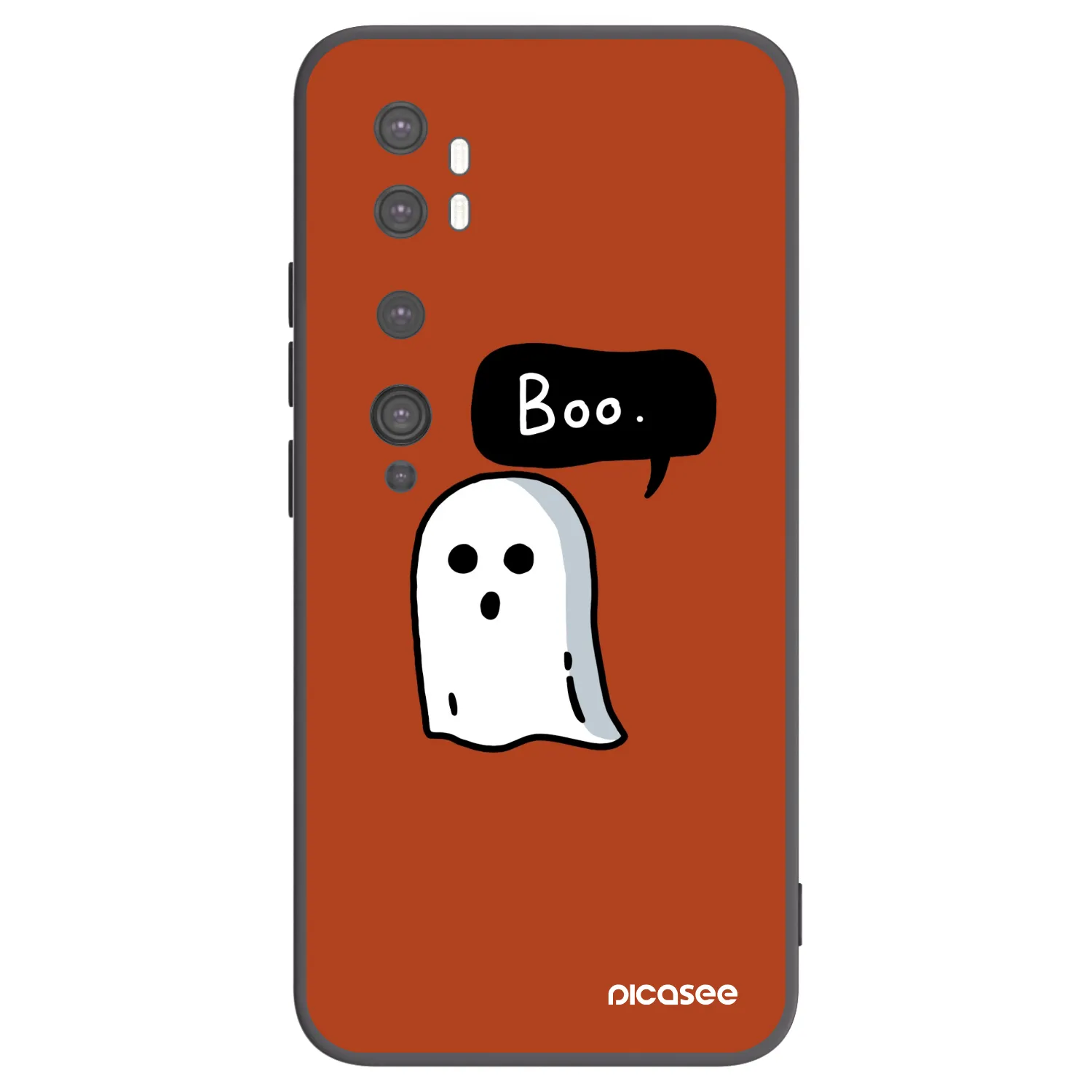Picasee crna silikonska maskica za Xiaomi Mi Note 10 (Pro) - Boo