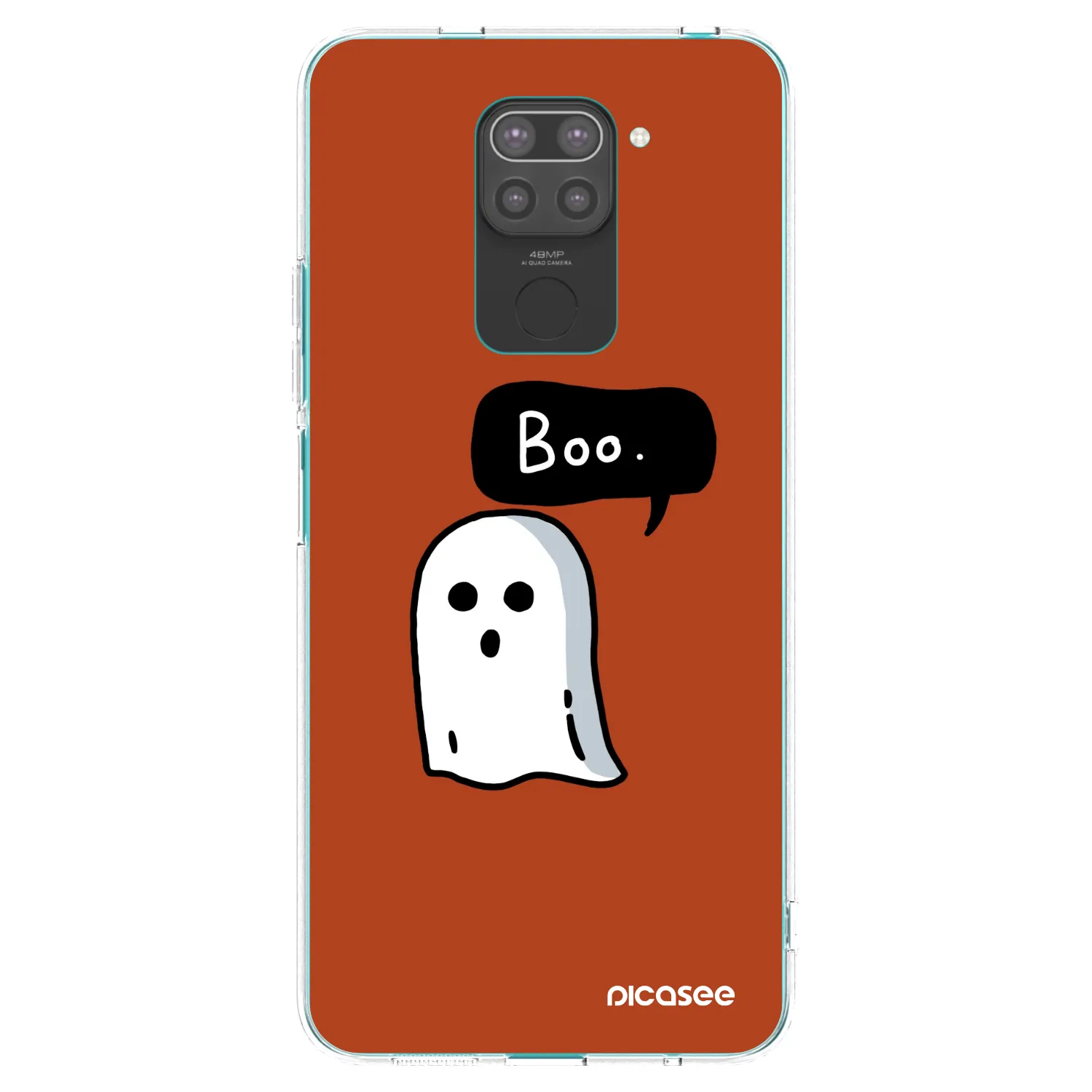 Picasee crna silikonska maskica za Xiaomi Redmi Note 9 - Boo