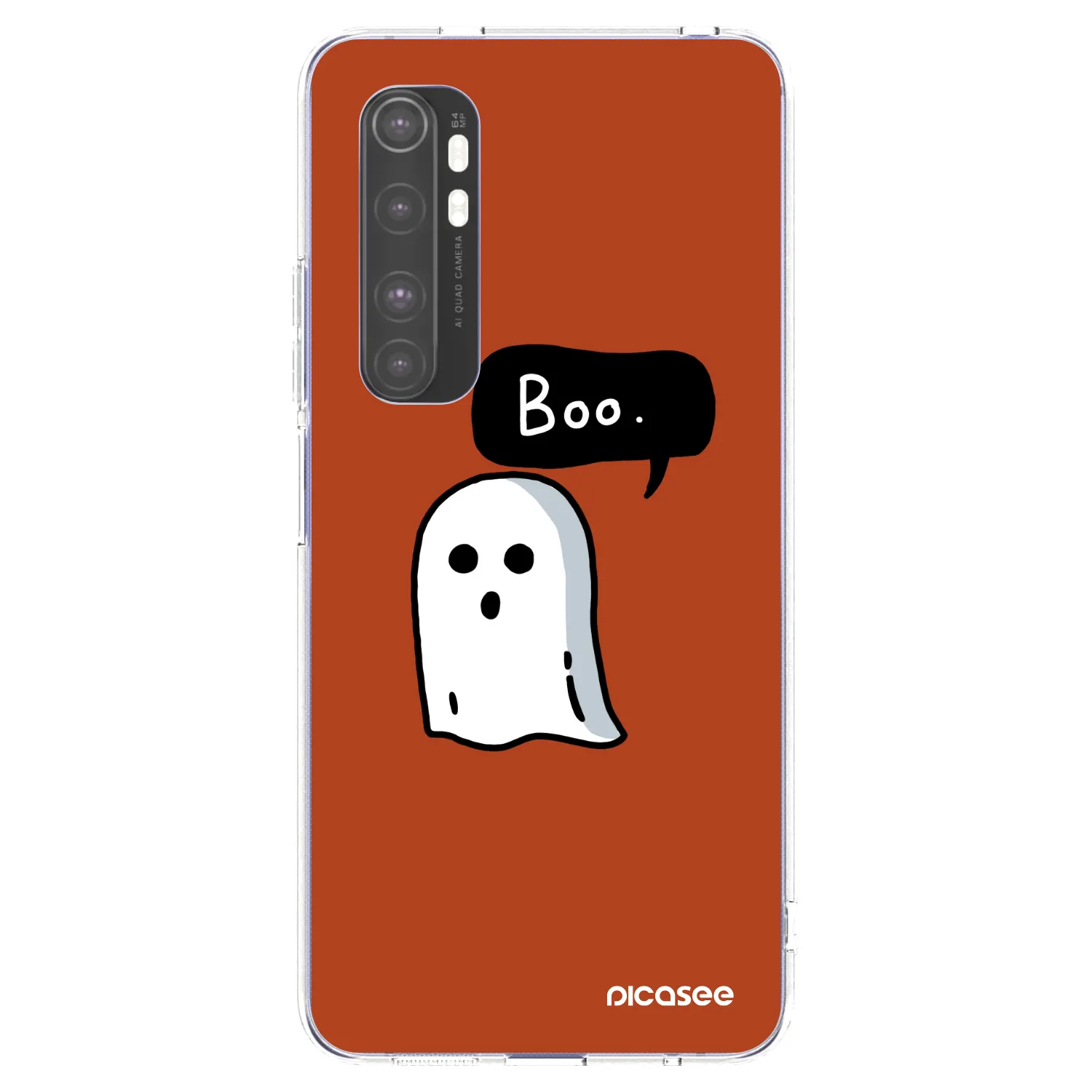 Picasee silikonska prozirna maskica za Xiaomi Mi Note 10 Lite - Boo