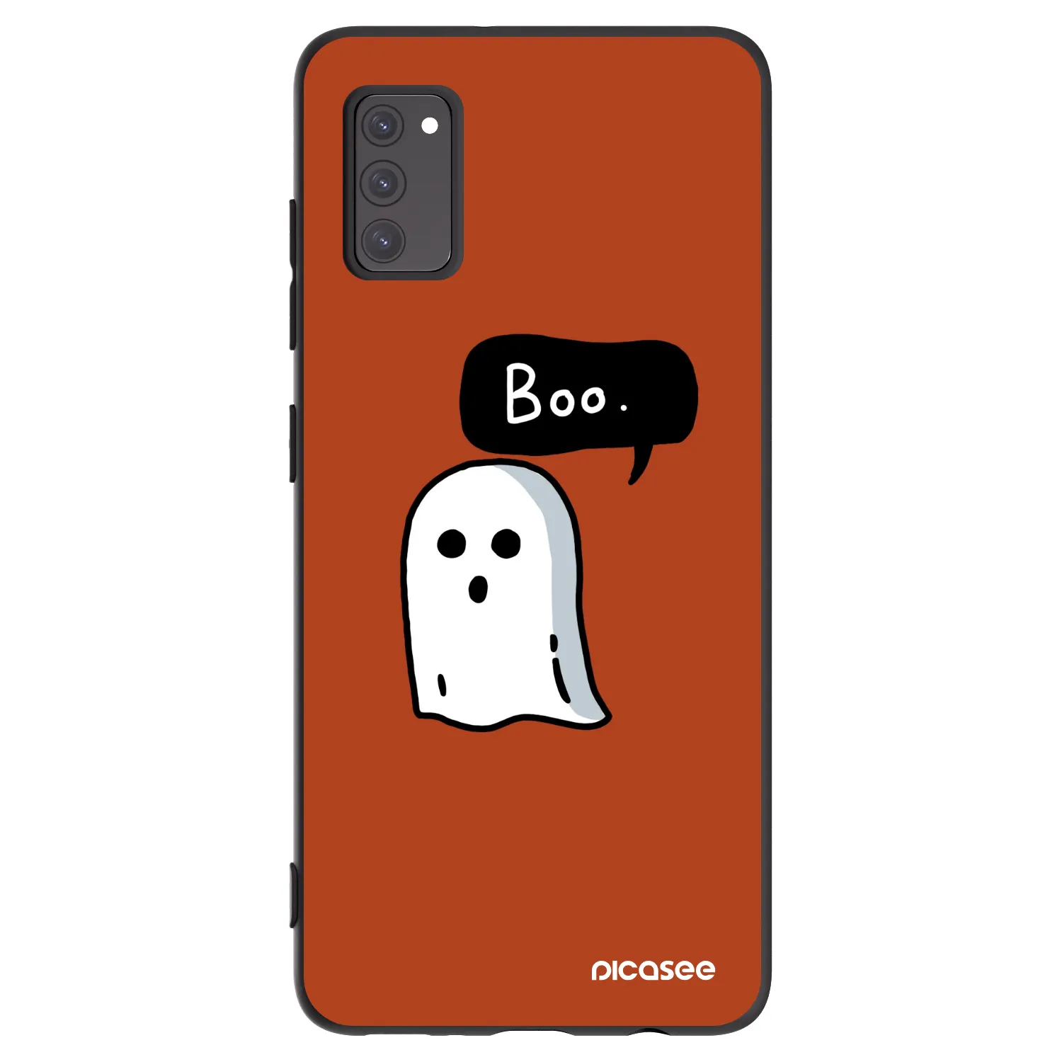 Picasee crna silikonska maskica za Samsung Galaxy A41 A415F - Boo
