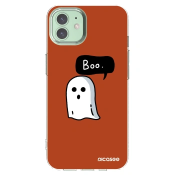 Picasee silikonska prozirna maskica za Apple iPhone 12 - Boo