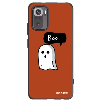 Picasee crna silikonska maskica za Xiaomi Redmi Note 10S - Boo