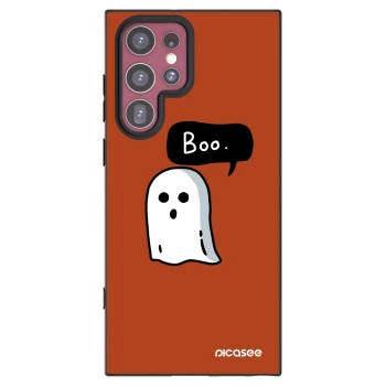 Picasee crna silikonska maskica za Samsung Galaxy S22 Ultra 5G - Boo