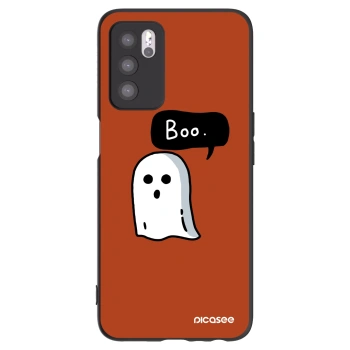 Picasee crna silikonska maskica za OPPO A16s - Boo