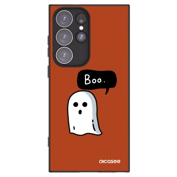 Picasee crna silikonska maskica za Samsung Galaxy S23 Ultra 5G - Boo