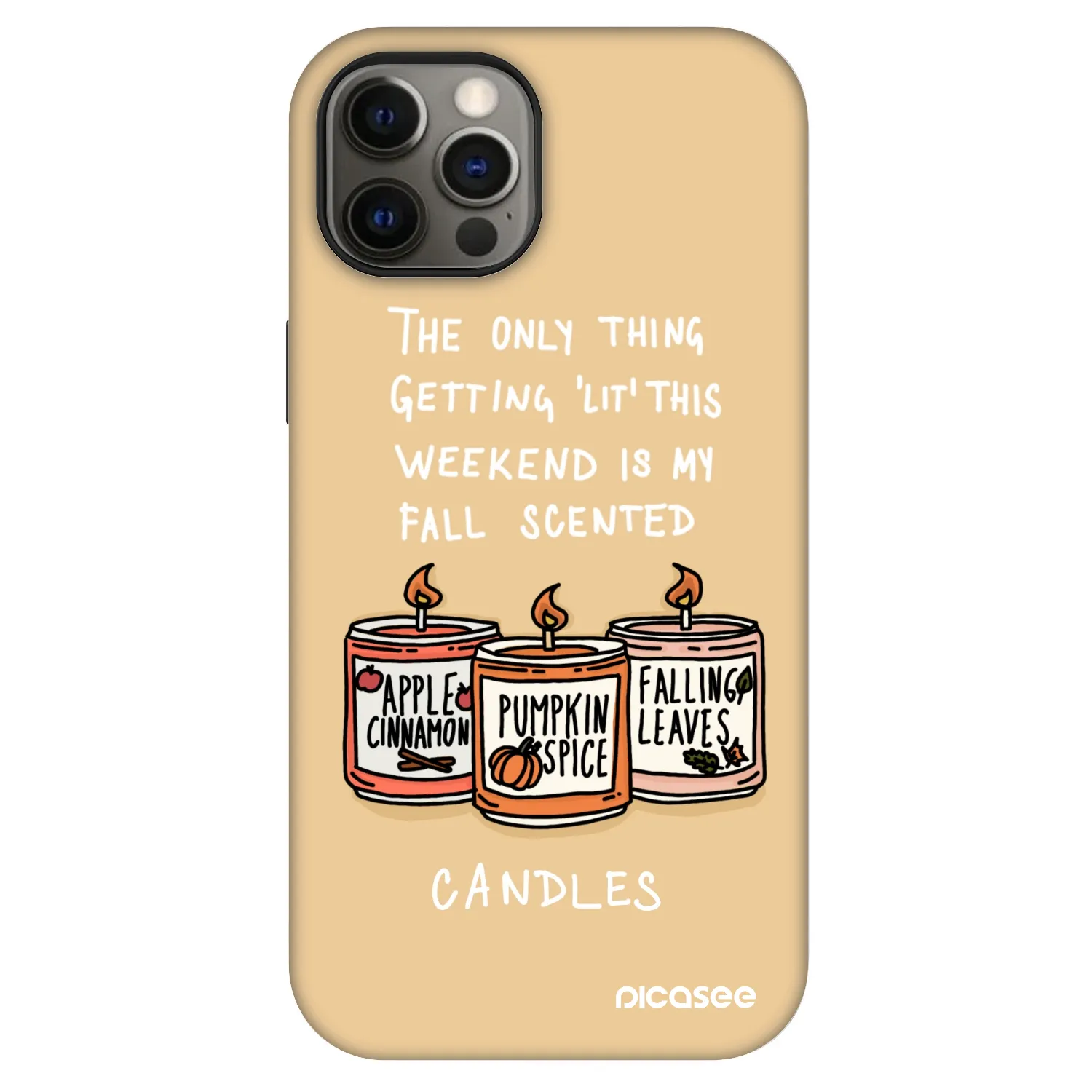 Picasee Fashion Case MagSafe za Apple iPhone 12 Pro - Candles