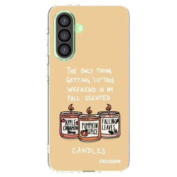 Picasee silikonska prozirna maskica za Samsung Galaxy A26 5G A266B - Candles