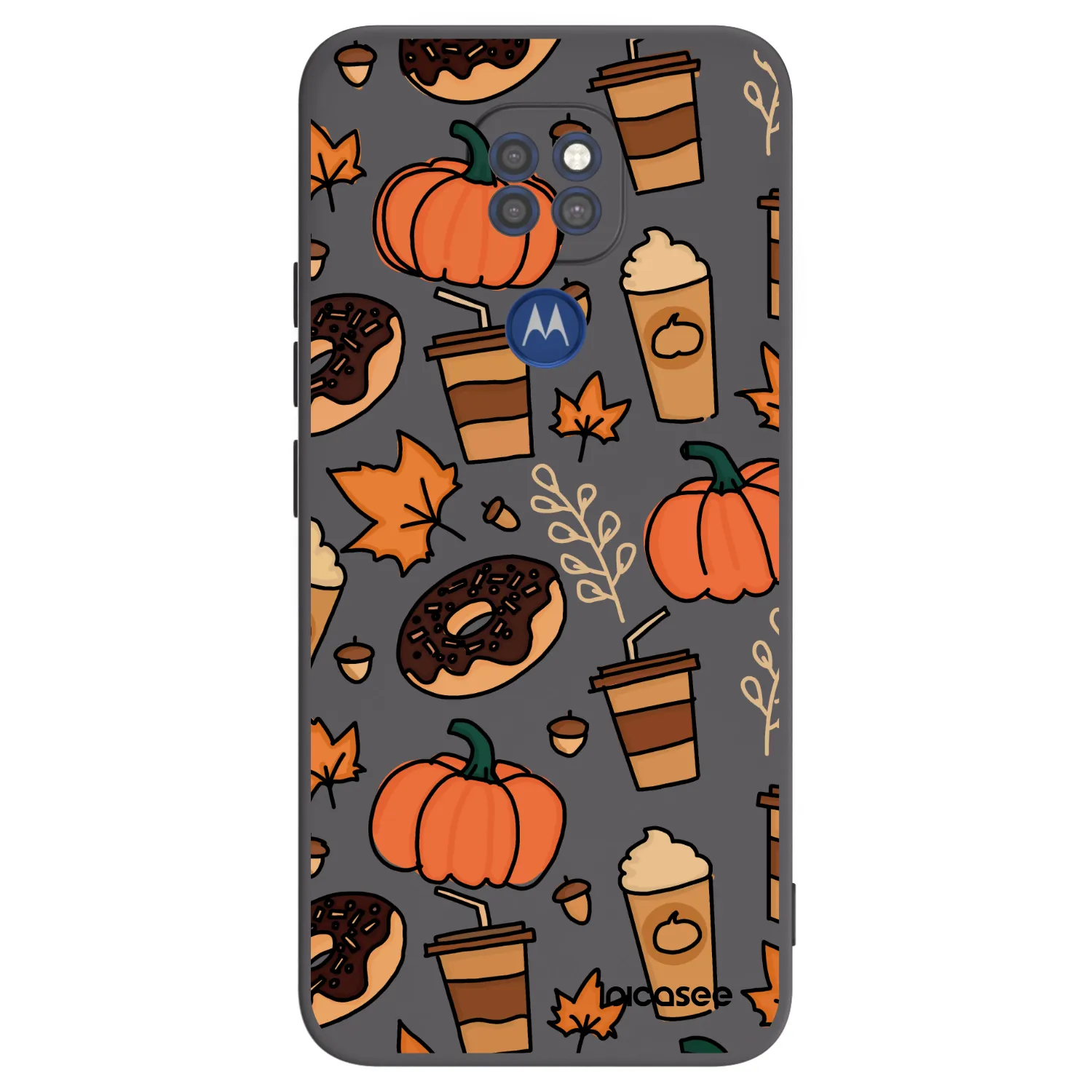 Picasee crna silikonska maskica za Motorola Moto G9 Play - Fallovers
