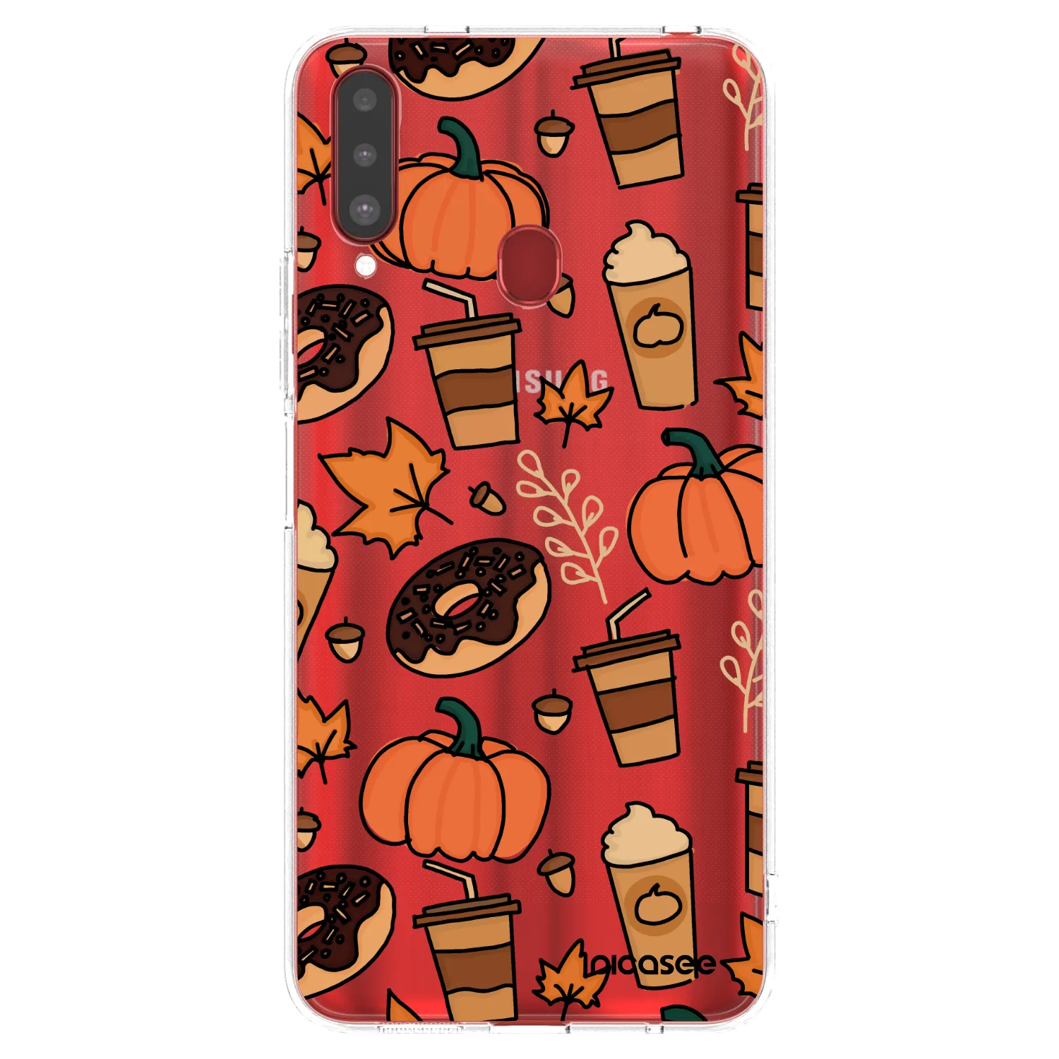 Picasee silikonska prozirna maskica za Samsung Galaxy A20s - Fallovers