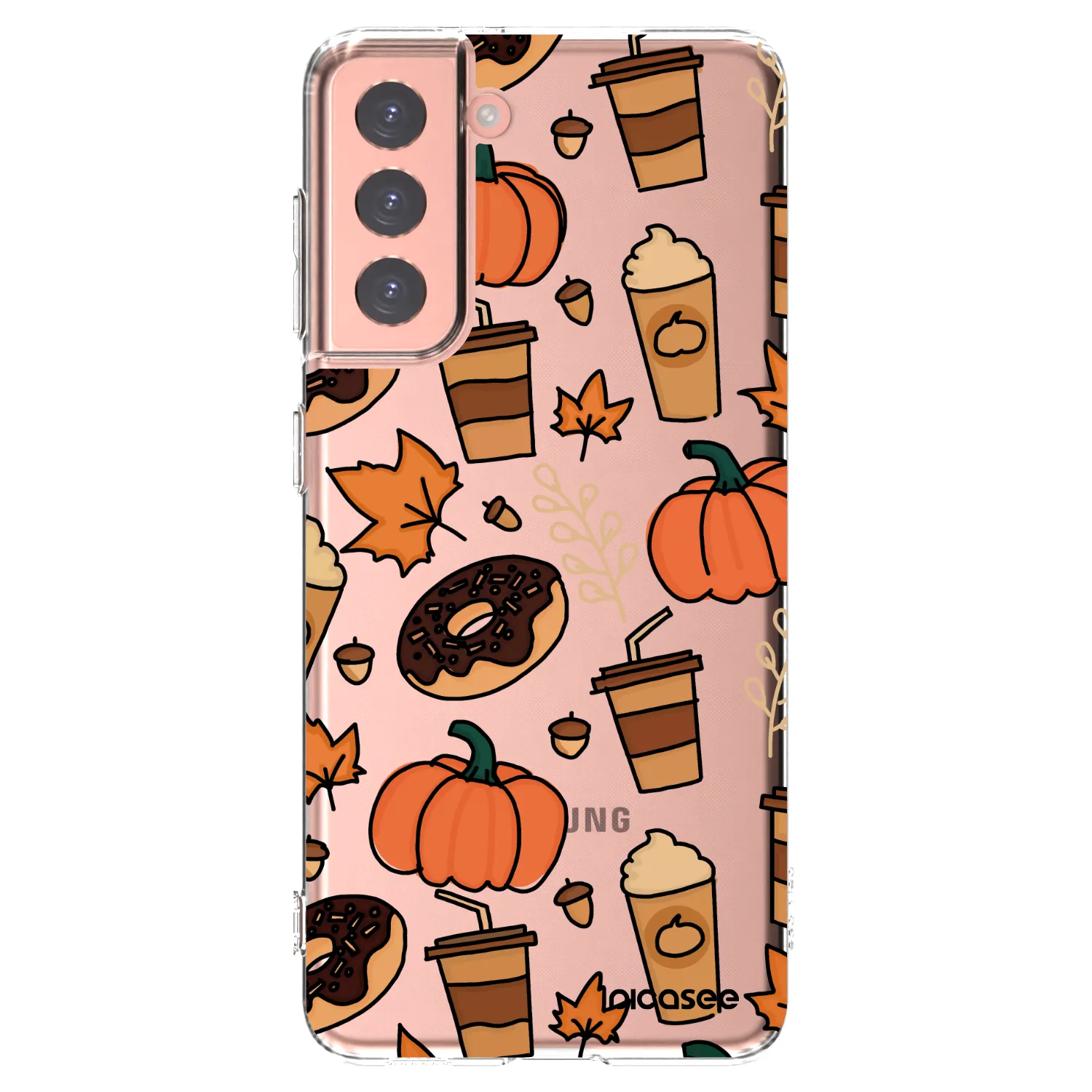 Picasee silikonska prozirna maskica za Samsung Galaxy S21 5G G991B - Fallovers