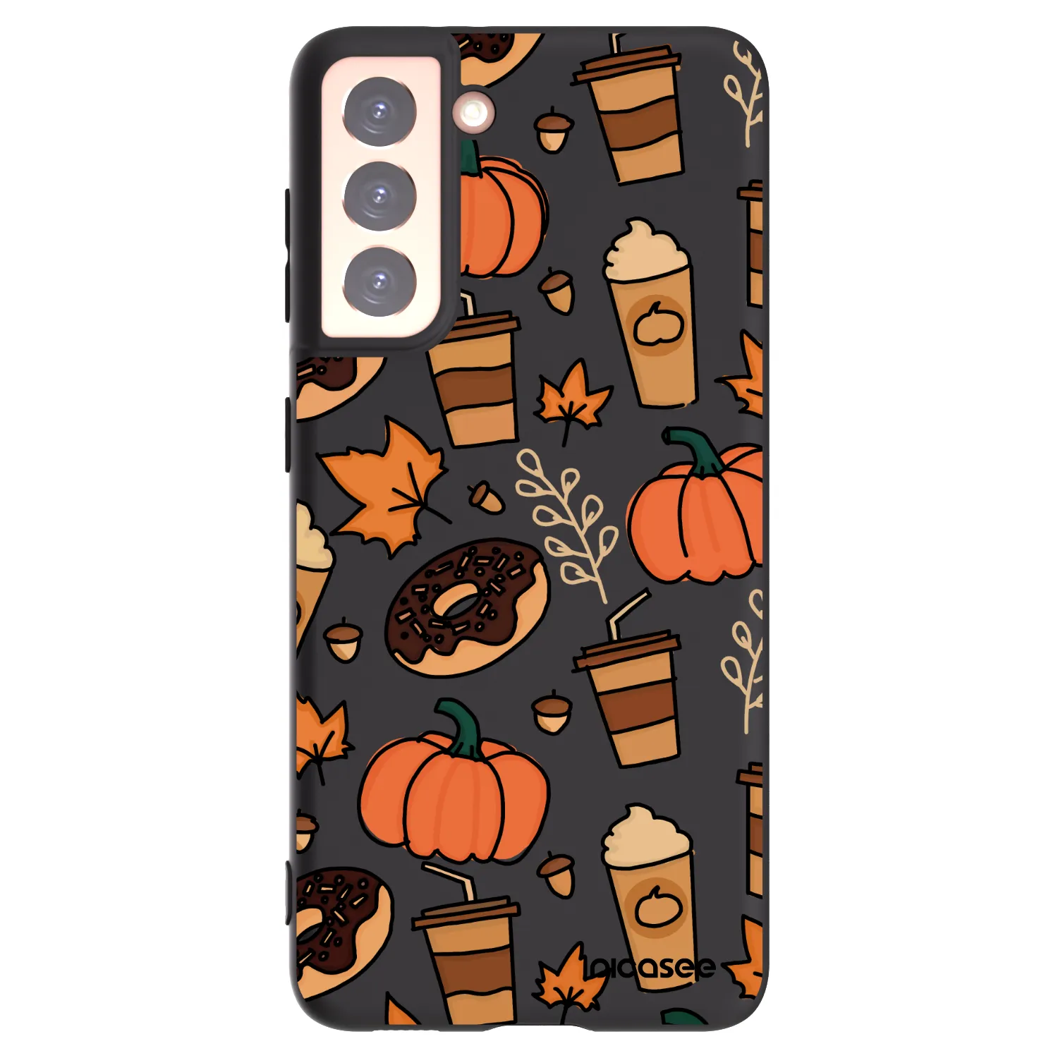 Picasee crna silikonska maskica za Samsung Galaxy S21 5G G991B - Fallovers