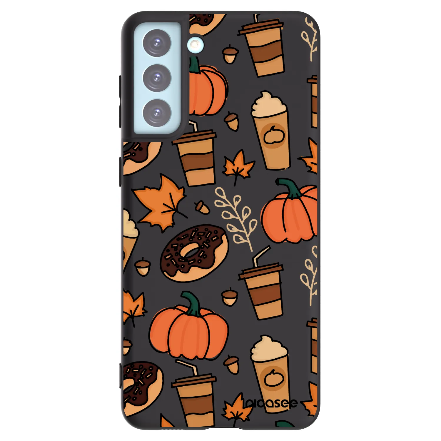Picasee crna silikonska maskica za Samsung Galaxy S21+ 5G G996F - Fallovers