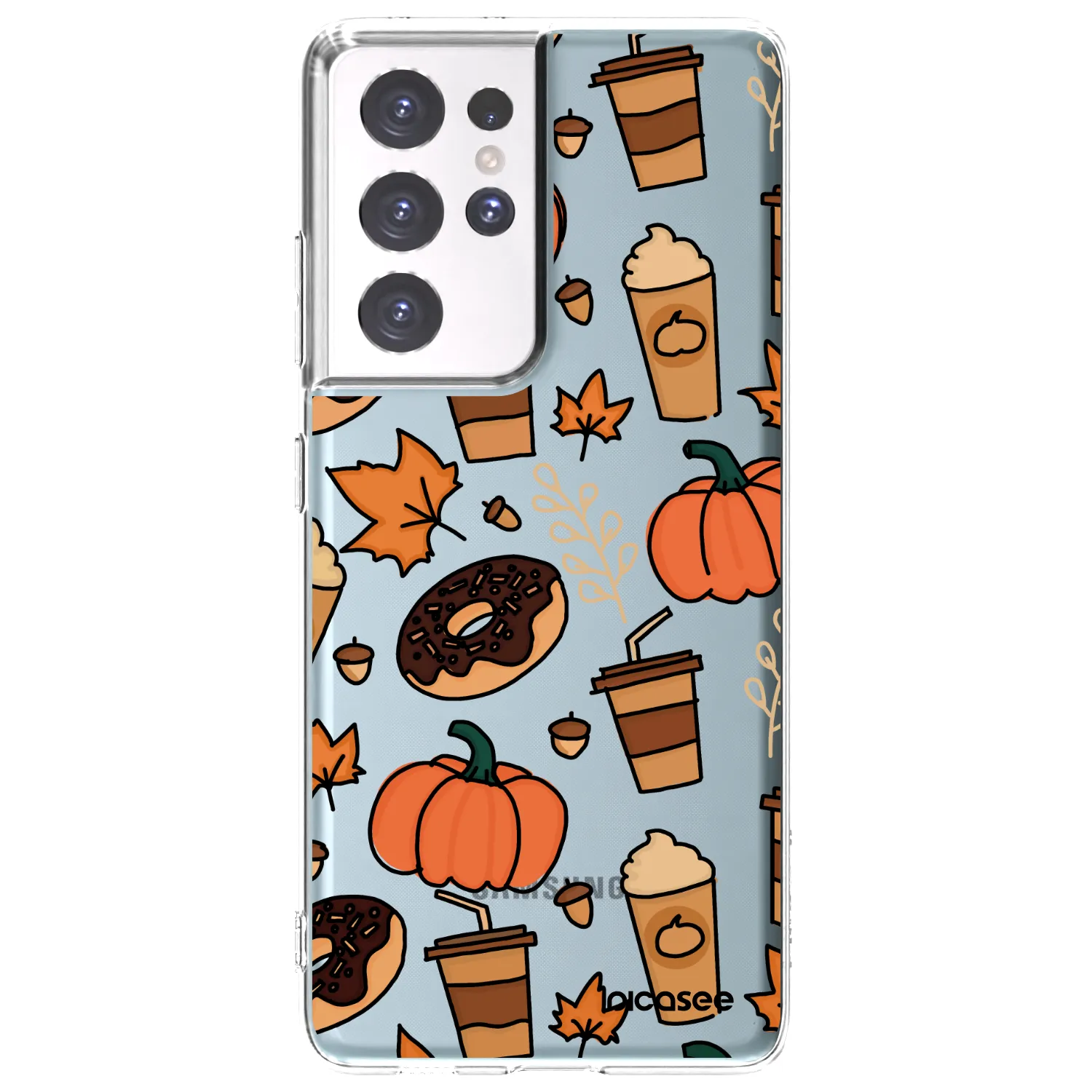 Picasee silikonska prozirna maskica za Samsung Galaxy S21 Ultra 5G G998B - Fallovers