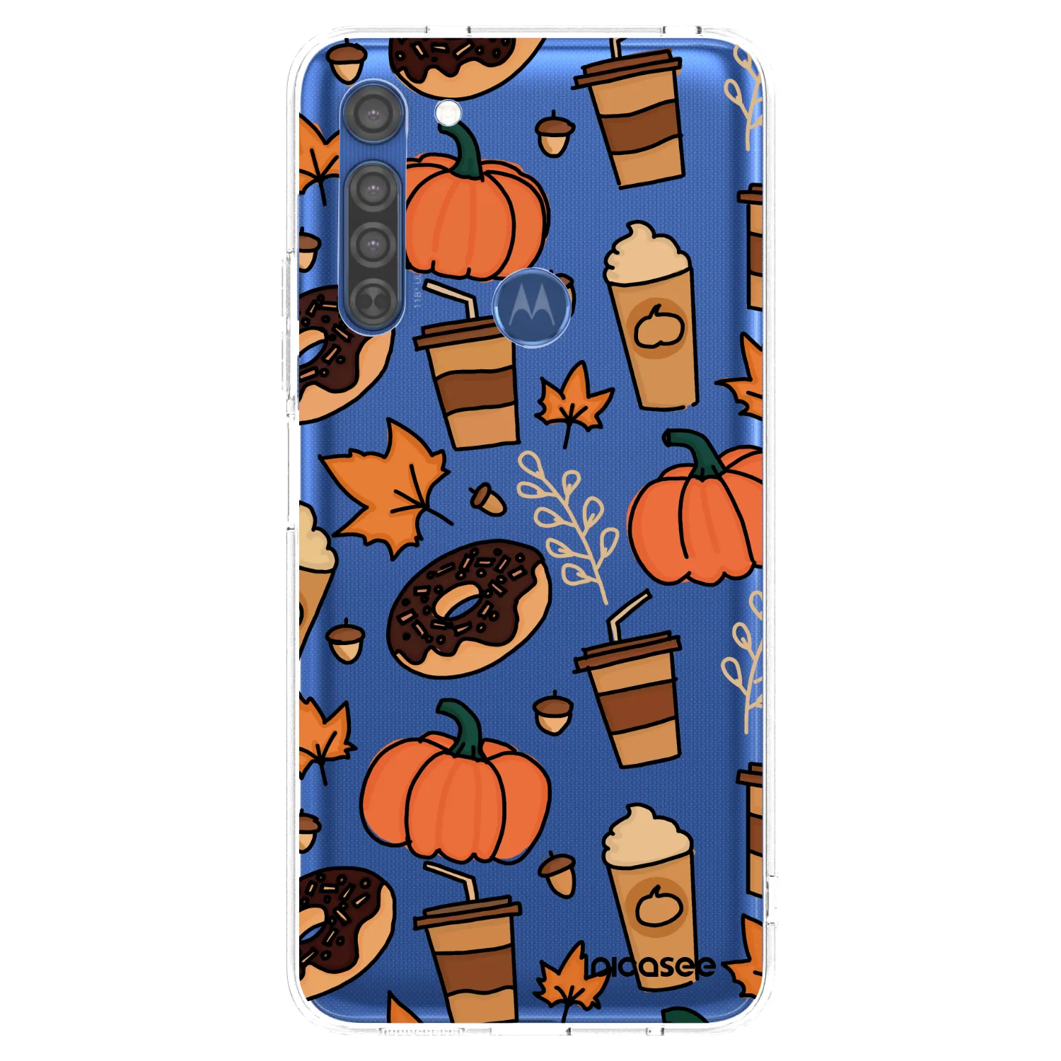 Picasee silikonska prozirna maskica za Motorola Moto G8 - Fallovers