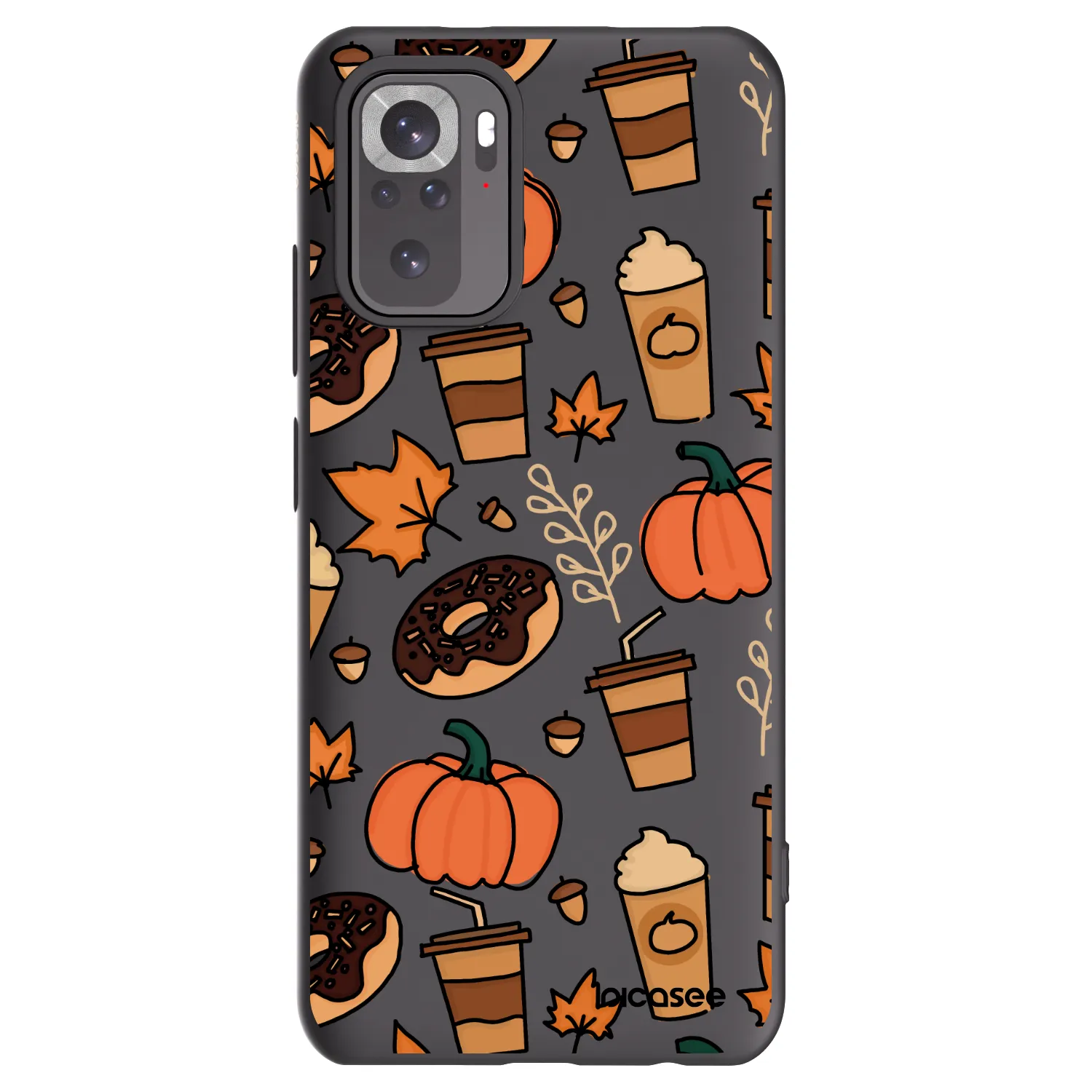 Picasee crna silikonska maskica za Xiaomi Redmi Note 10S - Fallovers