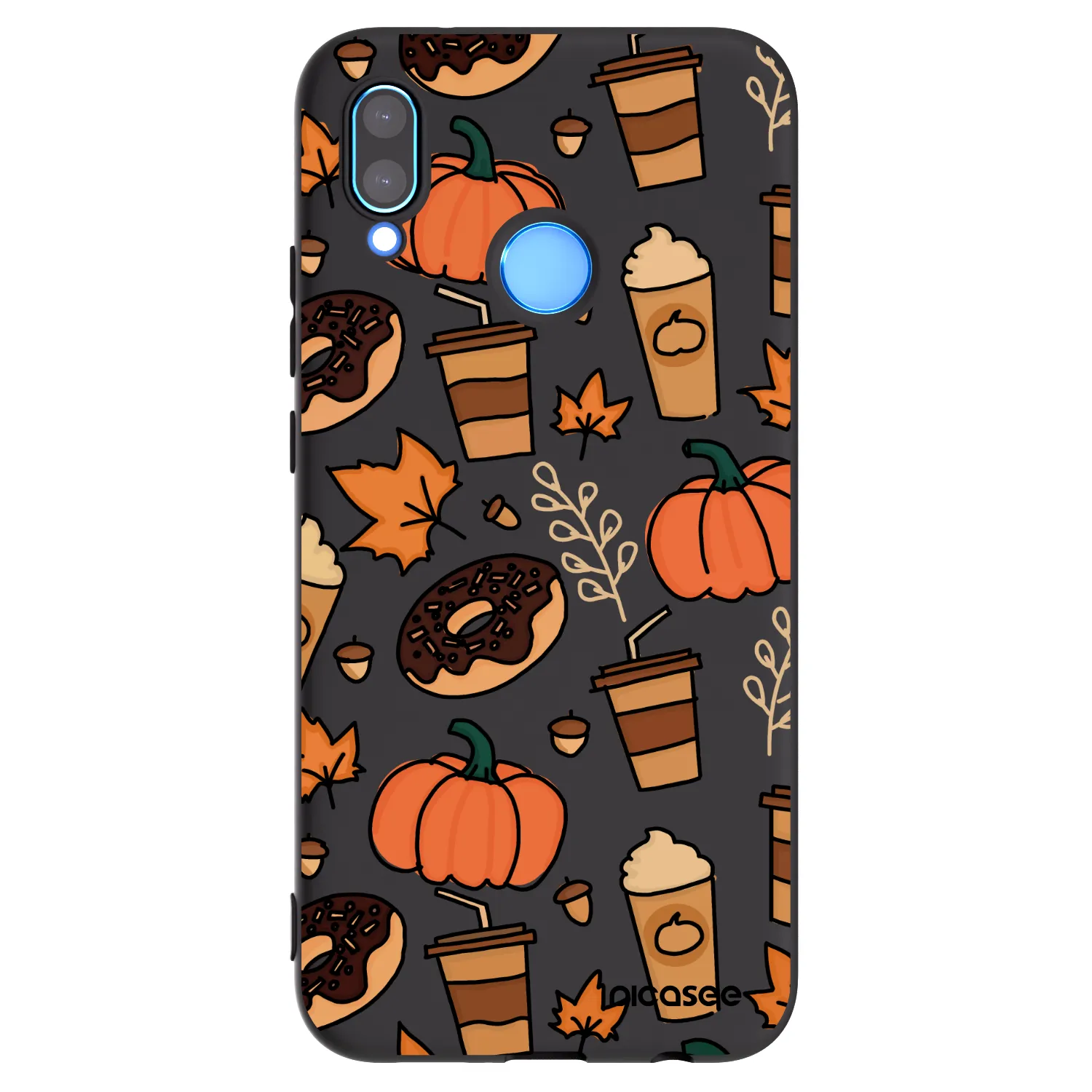 Picasee crna silikonska maskica za Huawei P20 Lite - Fallovers