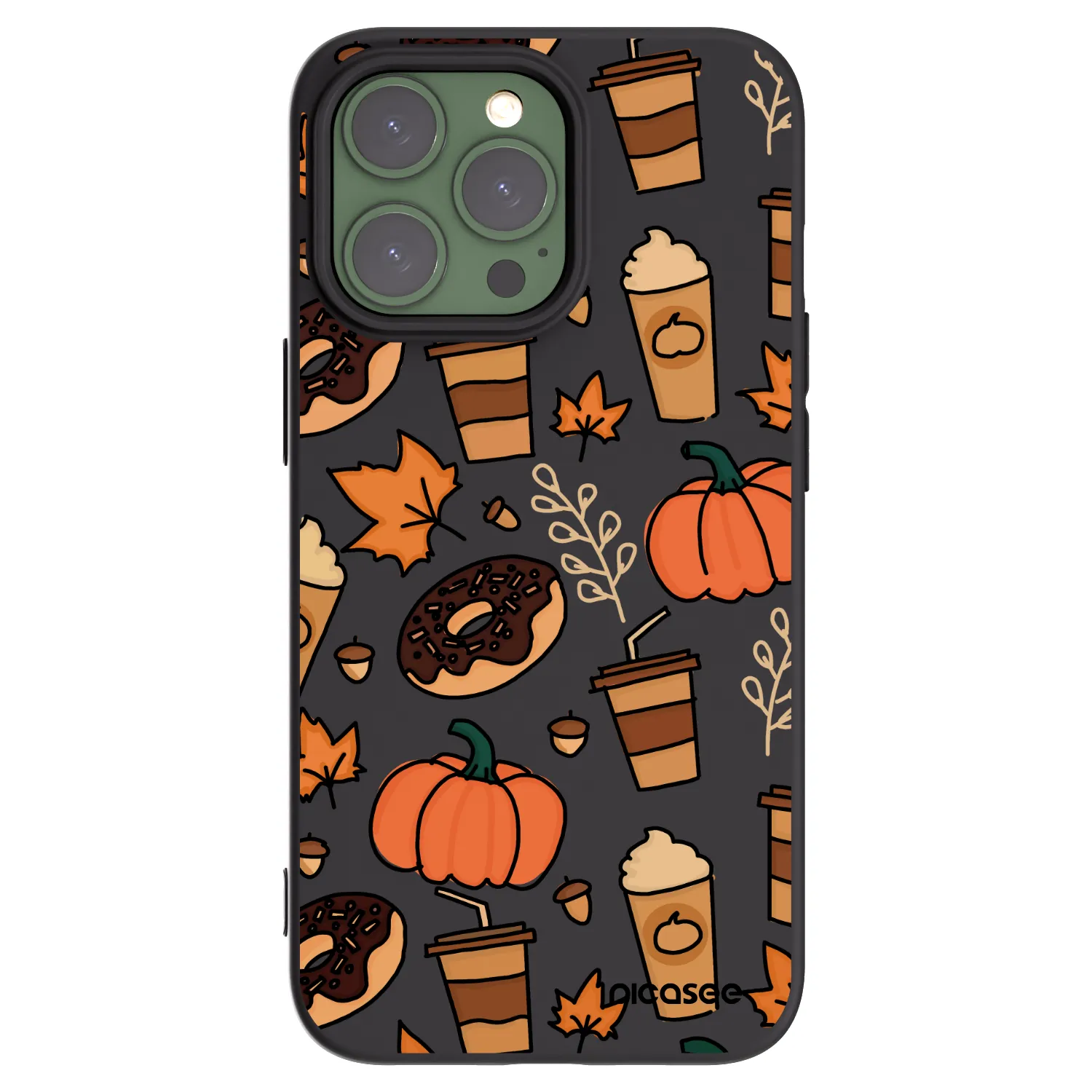 Picasee crna silikonska maskica za Apple iPhone 13 Pro - Fallovers