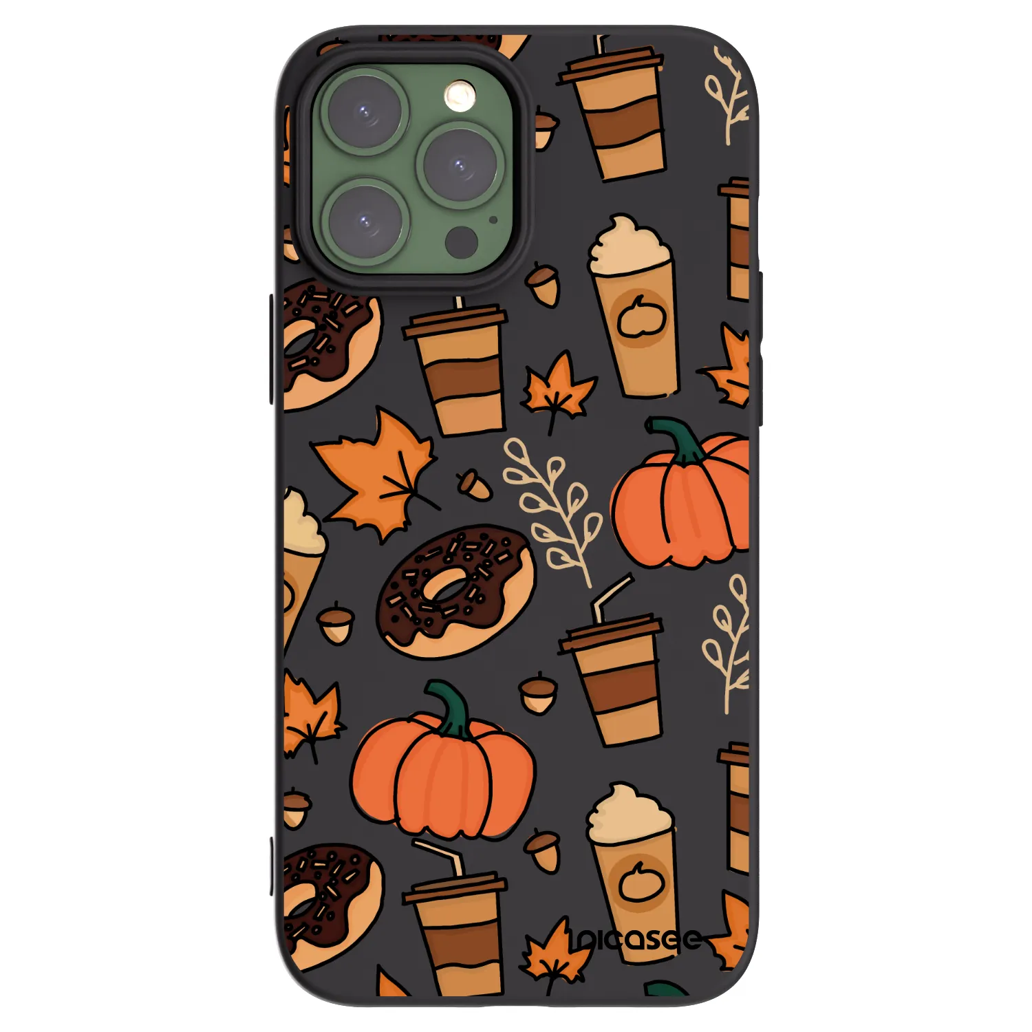Picasee crna silikonska maskica za Apple iPhone 13 Pro Max - Fallovers