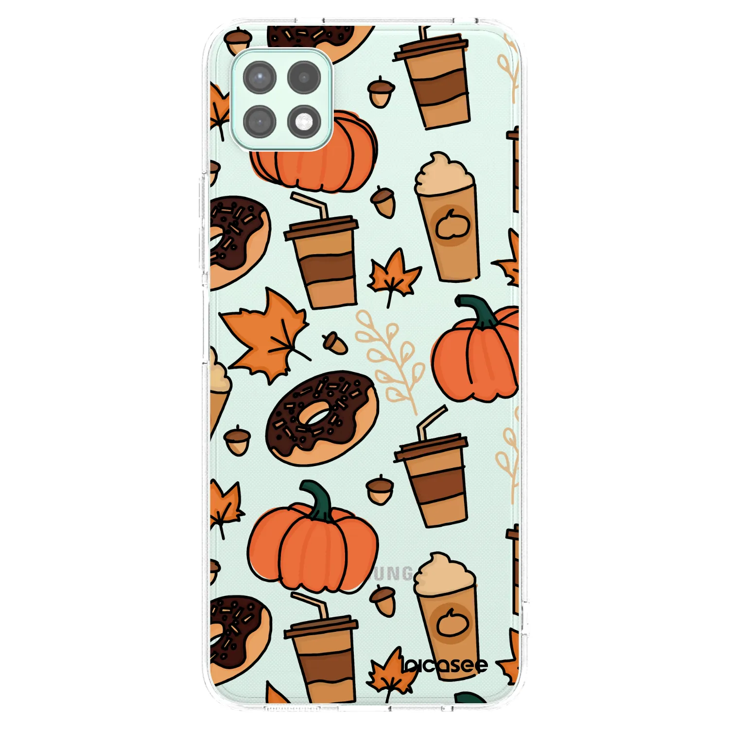 Picasee silikonska prozirna maskica za Samsung Galaxy A22 A226B 5G - Fallovers
