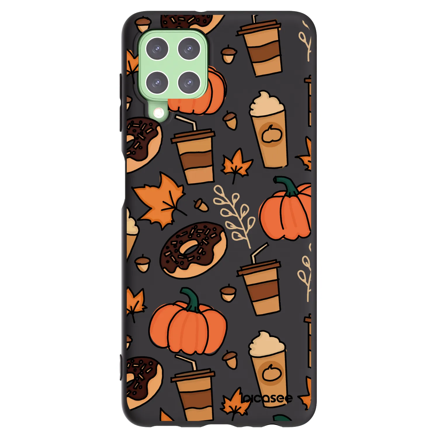 Picasee crna silikonska maskica za Samsung Galaxy A22 A225F 4G - Fallovers