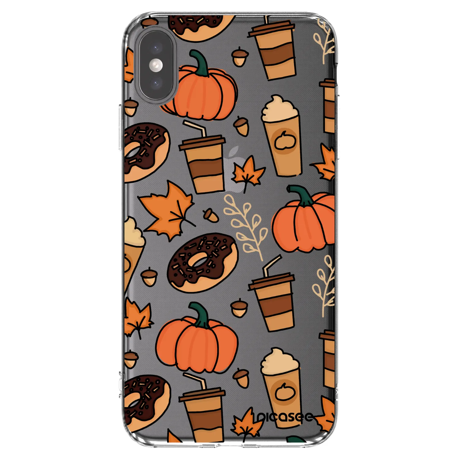 Picasee silikonska prozirna maskica za Apple iPhone XS Max - Fallovers