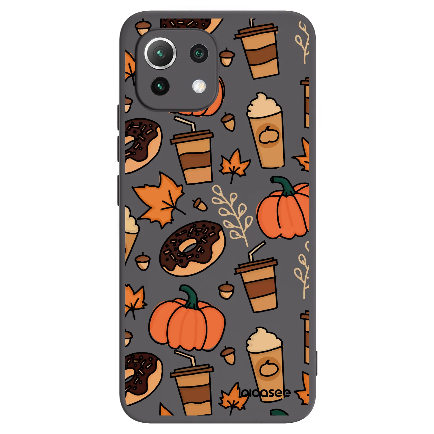 Picasee crna silikonska maskica za Xiaomi 11 Lite 5G NE - Fallovers
