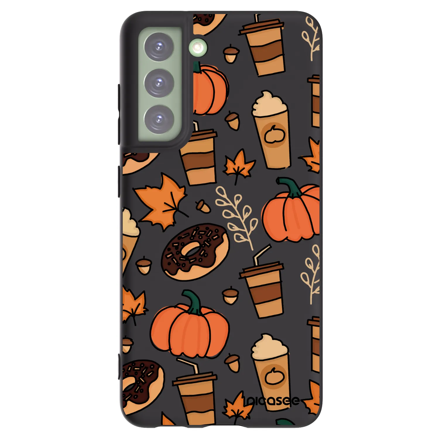 Picasee crna silikonska maskica za Samsung Galaxy S21 FE 5G - Fallovers