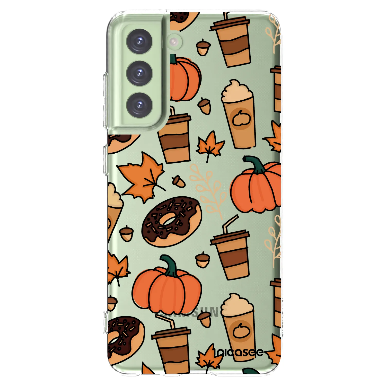 Picasee silikonska prozirna maskica za Samsung Galaxy S21 FE 5G - Fallovers