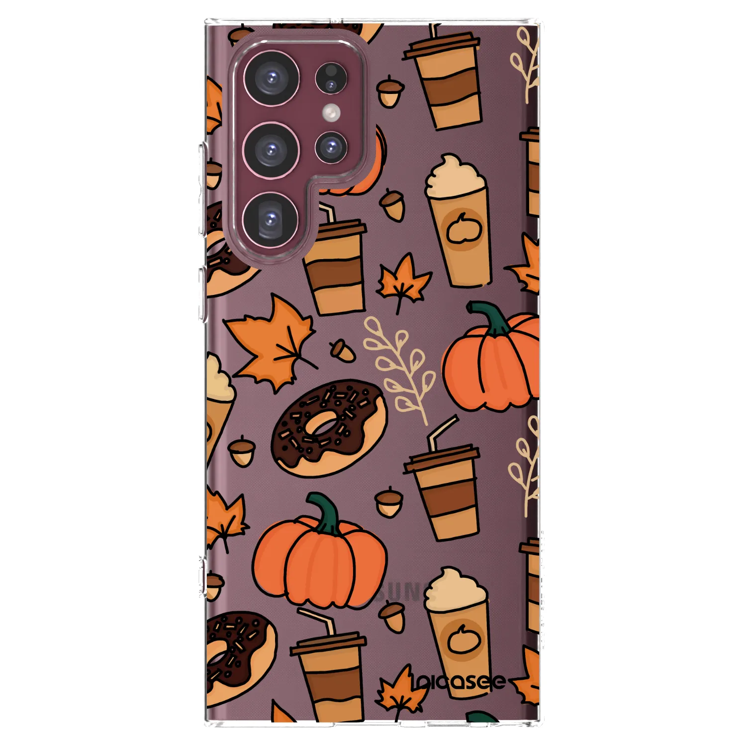 Picasee silikonska prozirna maskica za Samsung Galaxy S22 Ultra 5G - Fallovers
