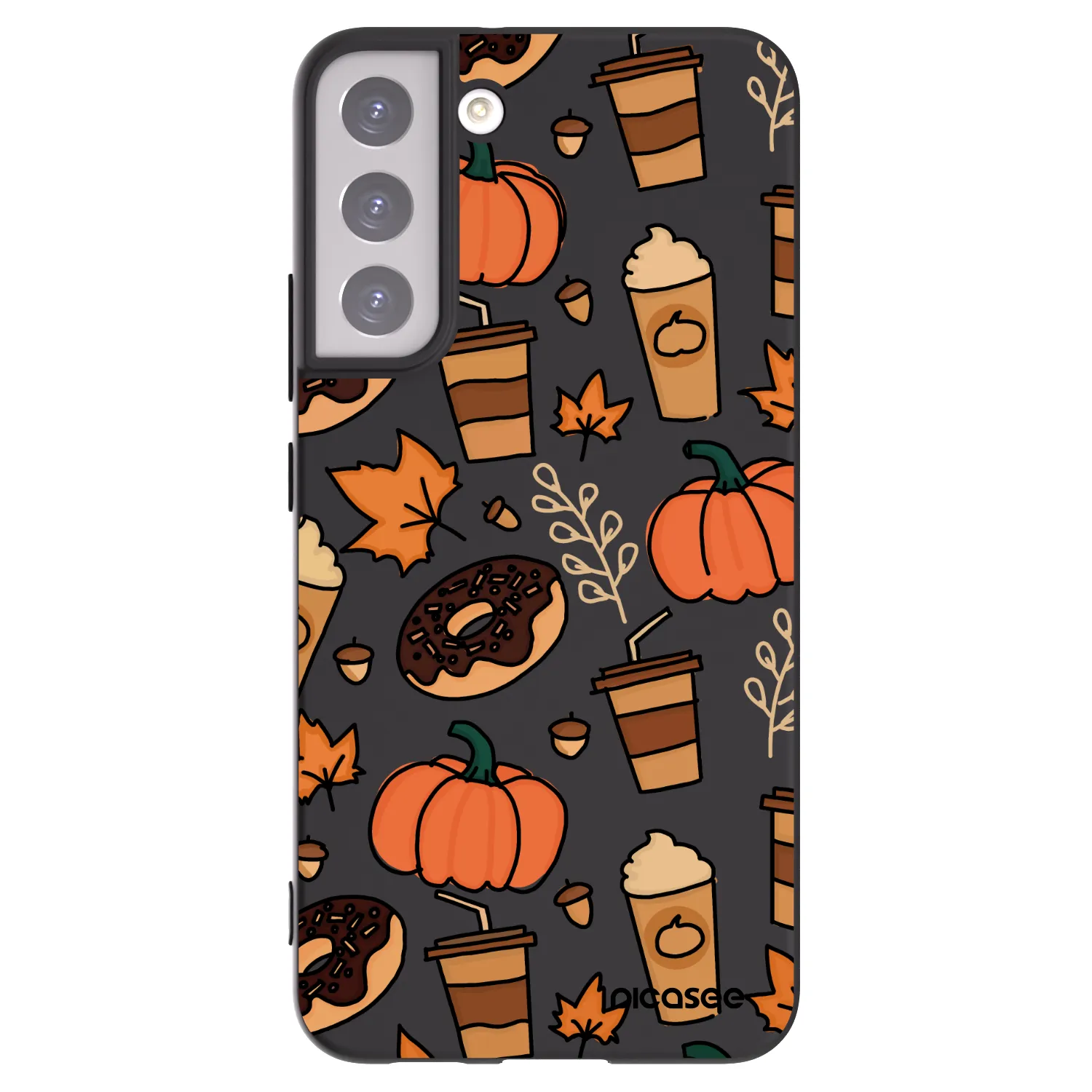 Picasee crna silikonska maskica za Samsung Galaxy S22+ 5G - Fallovers