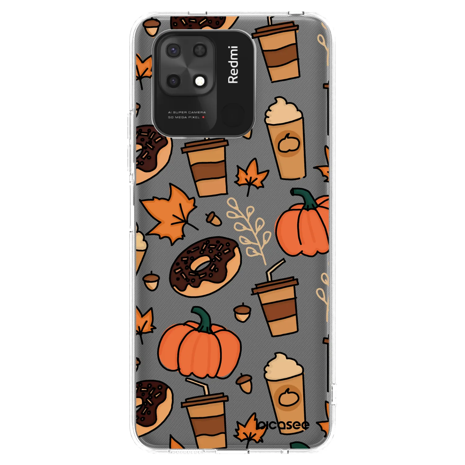 Picasee silikonska prozirna maskica za Xiaomi Redmi 10C - Fallovers