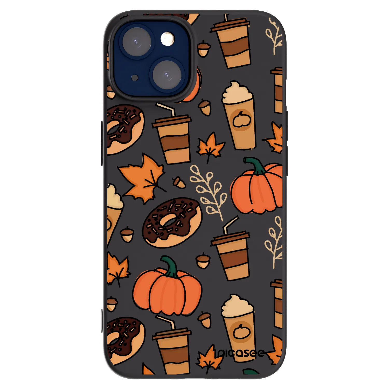 Picasee crna silikonska maskica za Apple iPhone 14 - Fallovers